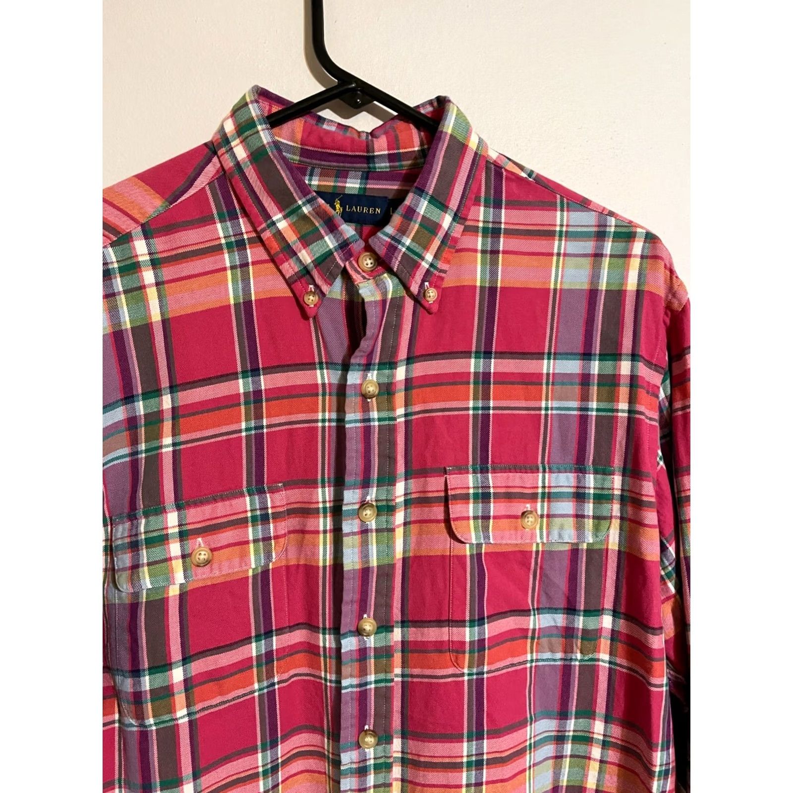 Polo Ralph Lauren Polo Ralph Lauren Plaid Lightweight Flannel Shirt - Men's L - Multicolor Button Up Size US L / EU 52-54 / 3 - 2 Thumbnail