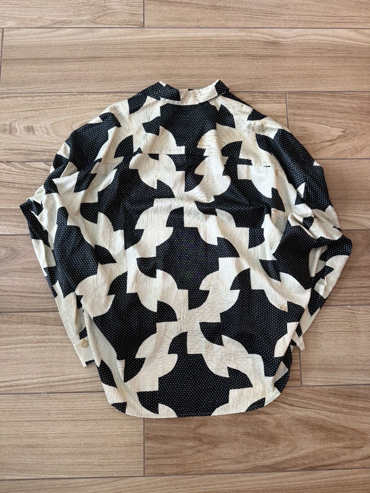 Maison MIHARA YASUHIRO Maison Mihara Yasuhiro Drunker's Path Shirt 'Black' Size US XXS / EU 40 - 8 Thumbnail