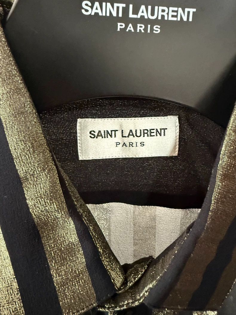 Saint Laurent Paris Saint Laurent Paris size 39 Gold gauze transparent thin po Size US M / EU 48-50 / 2 - 4 Thumbnail
