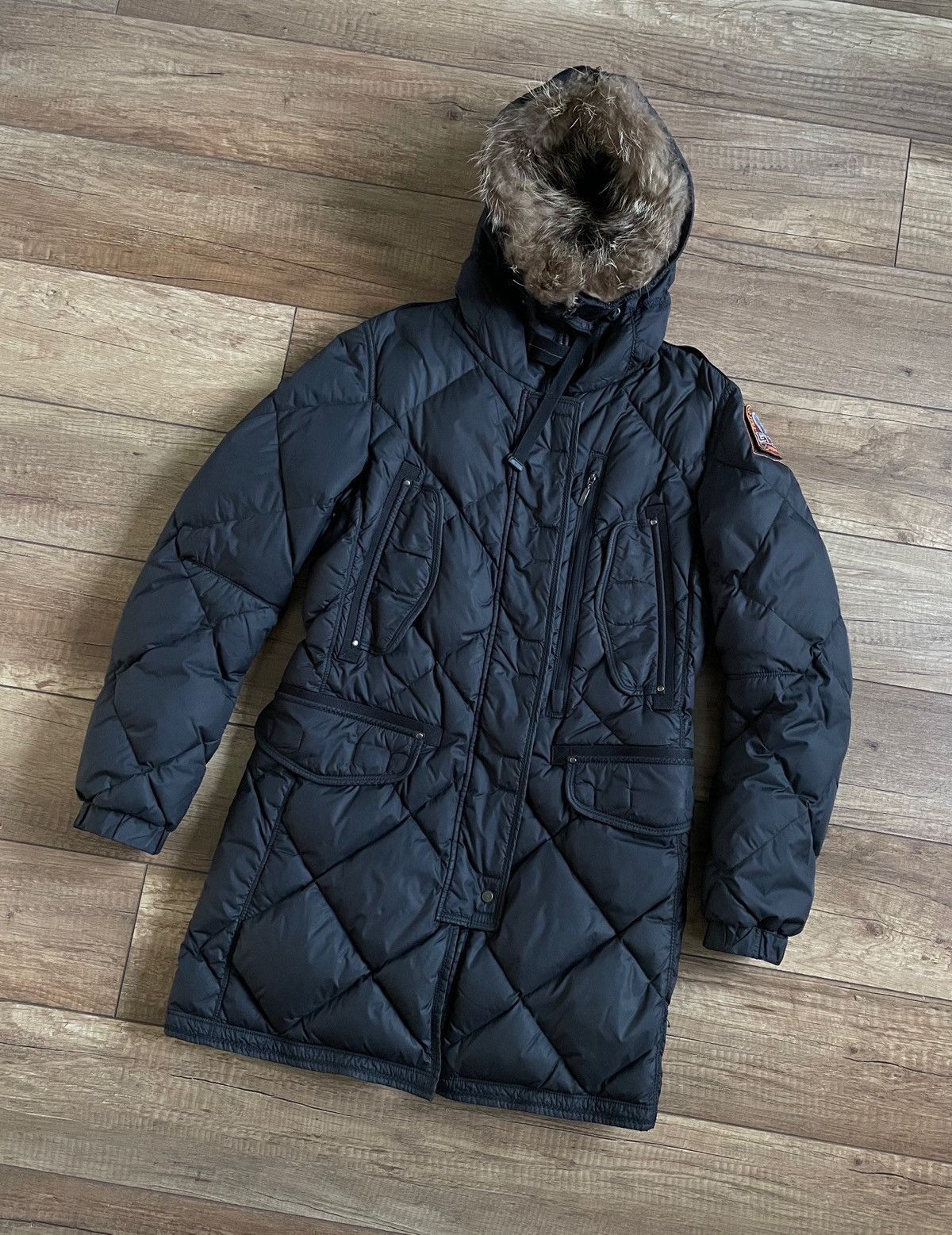 Parajumpers Parajumpers Womens Quilted Down Fur Hooded Parka Jacket Size S / US 4 / IT 40 - 2 Thumbnail