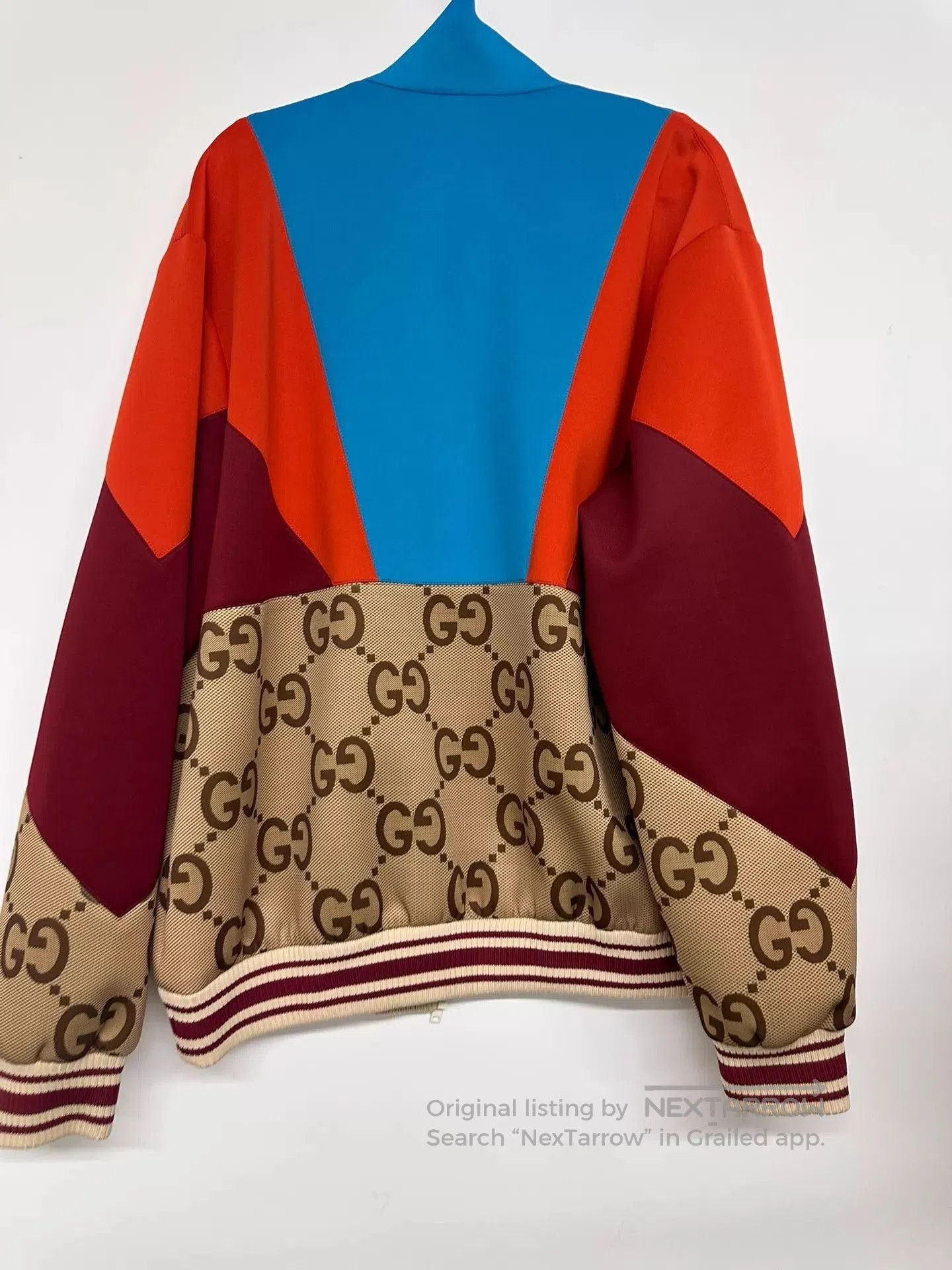 Gucci Multi-Color Paneled Zip-Up Bomber Jacket M. Size US M / EU 48-50 / 2 - 2 Thumbnail