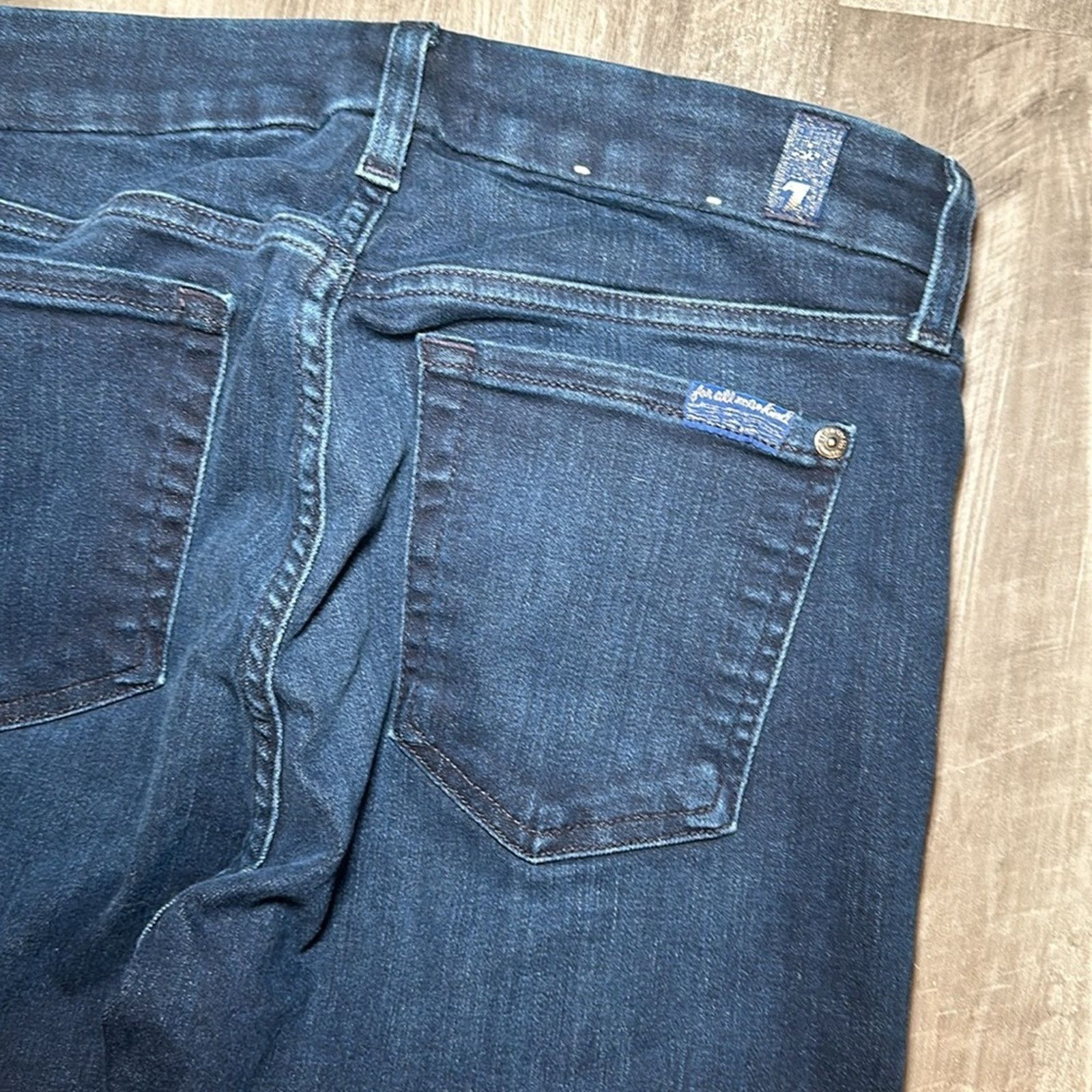 7 For All Mankind 7 For All Mankind Kimmie Straight Jeans - 28 Size 28" / US 6 / IT 42 - 4 Thumbnail