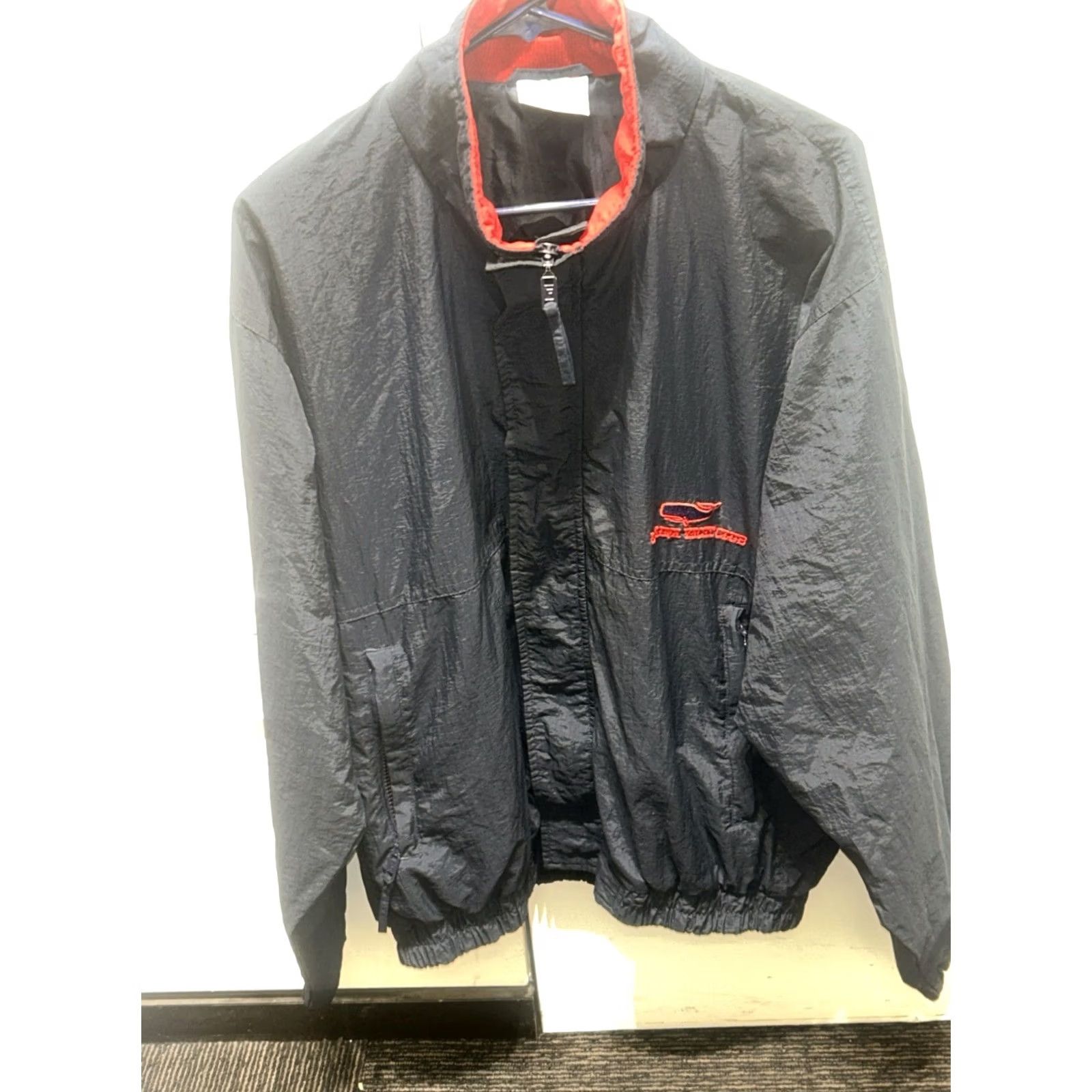 Vintage VTG Navy Blue Lahaina Yacht Club Jacket L Red Trim Zip Bomber Navy Men Size L Size US L / EU 52-54 / 3 - 7 Thumbnail
