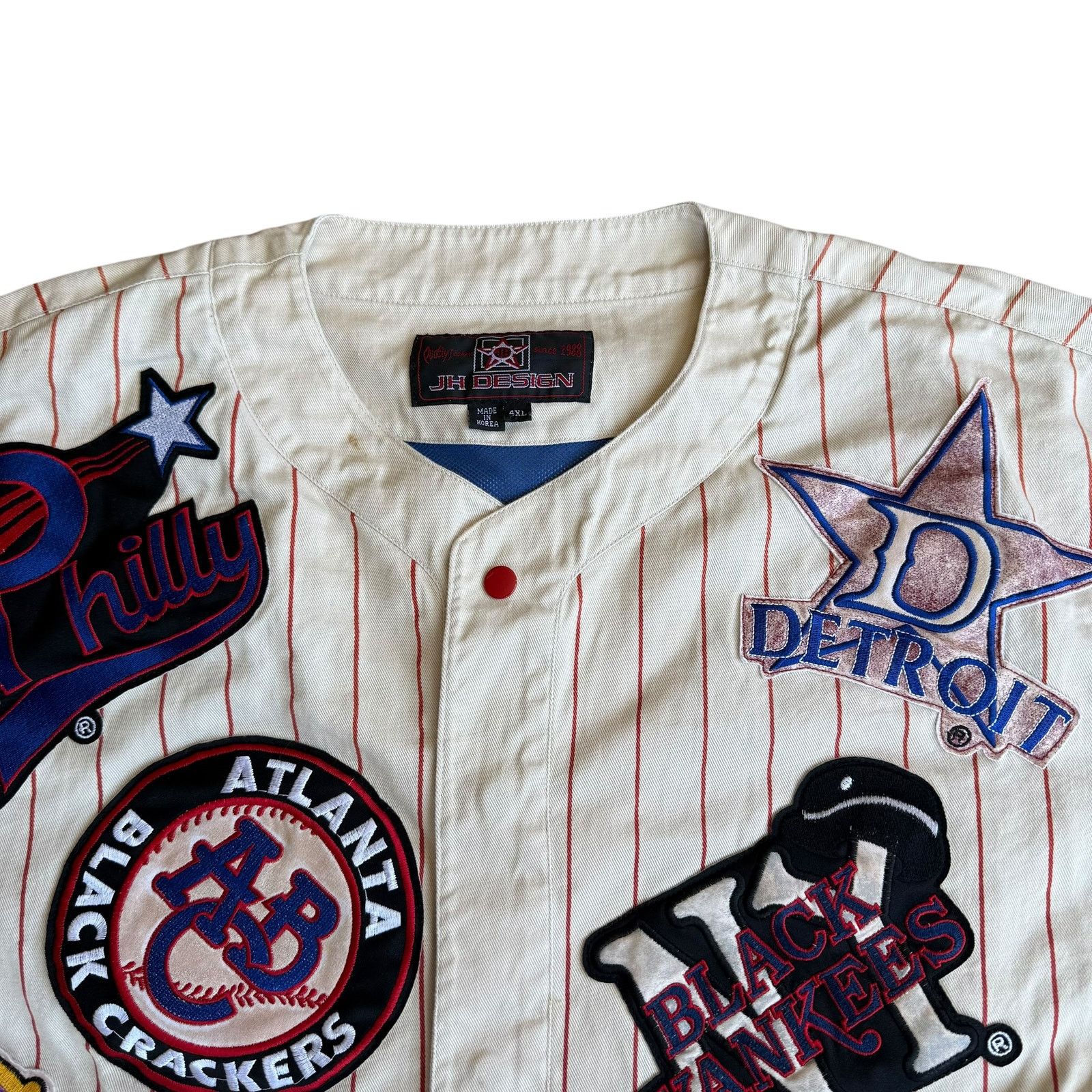 Jeff Hamilton Vintage Negro Leagues Baseball Jersey Jeff Hamilton Mens 4XL Size US XXL / EU 58 / 5 - 3 Thumbnail