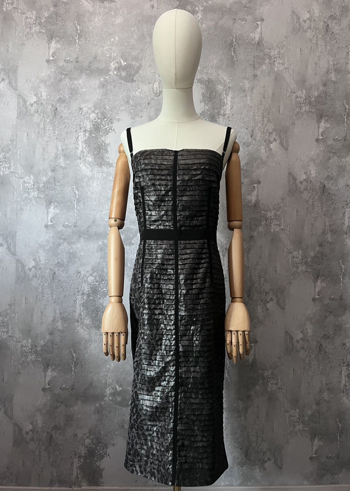 Dolce & Gabbana Dolce & Gabbana silk vintage 00s animal print black dress Size M / US 6-8 / IT 42-44 - 1 Thumbnail
