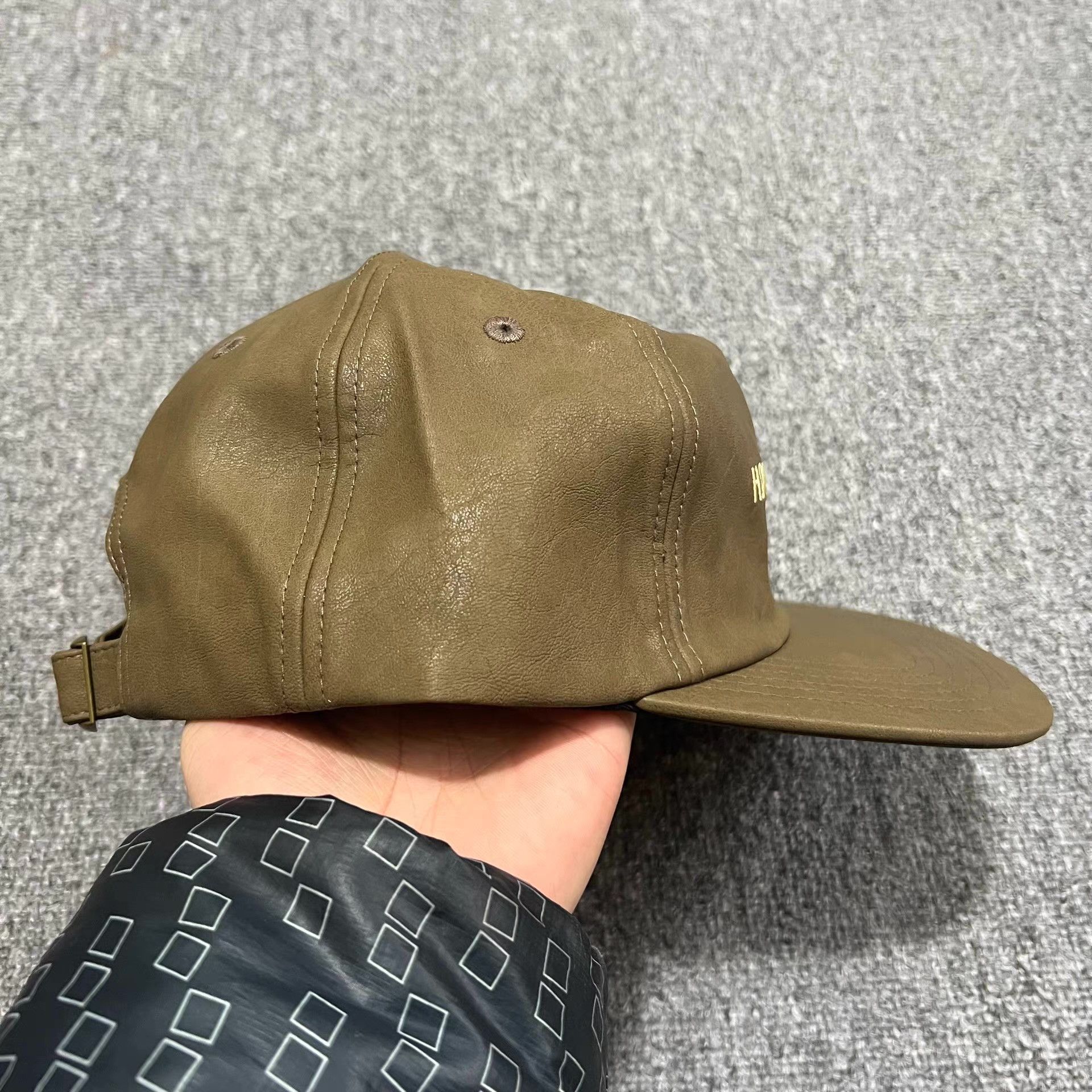 Honor the Gift Honor the Gift PU Leather Embroidered Baseball Cap Q7 Size ONE SIZE - 7 Thumbnail