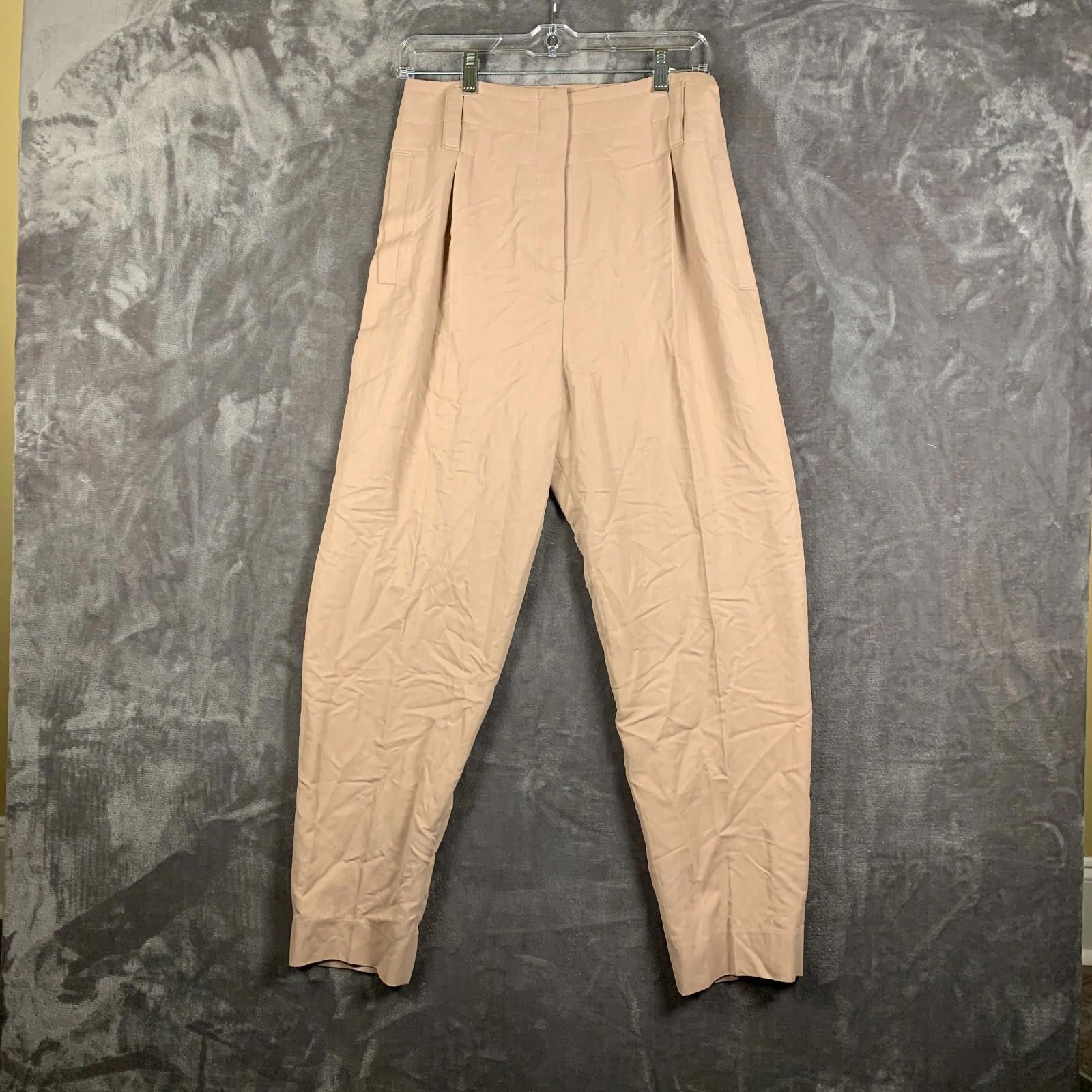 The Unbranded Brand Vintage 80s WOMENS Tan Wide/High Waisted Pants (249) Size 28" / US 6 / IT 42 - 1 Thumbnail