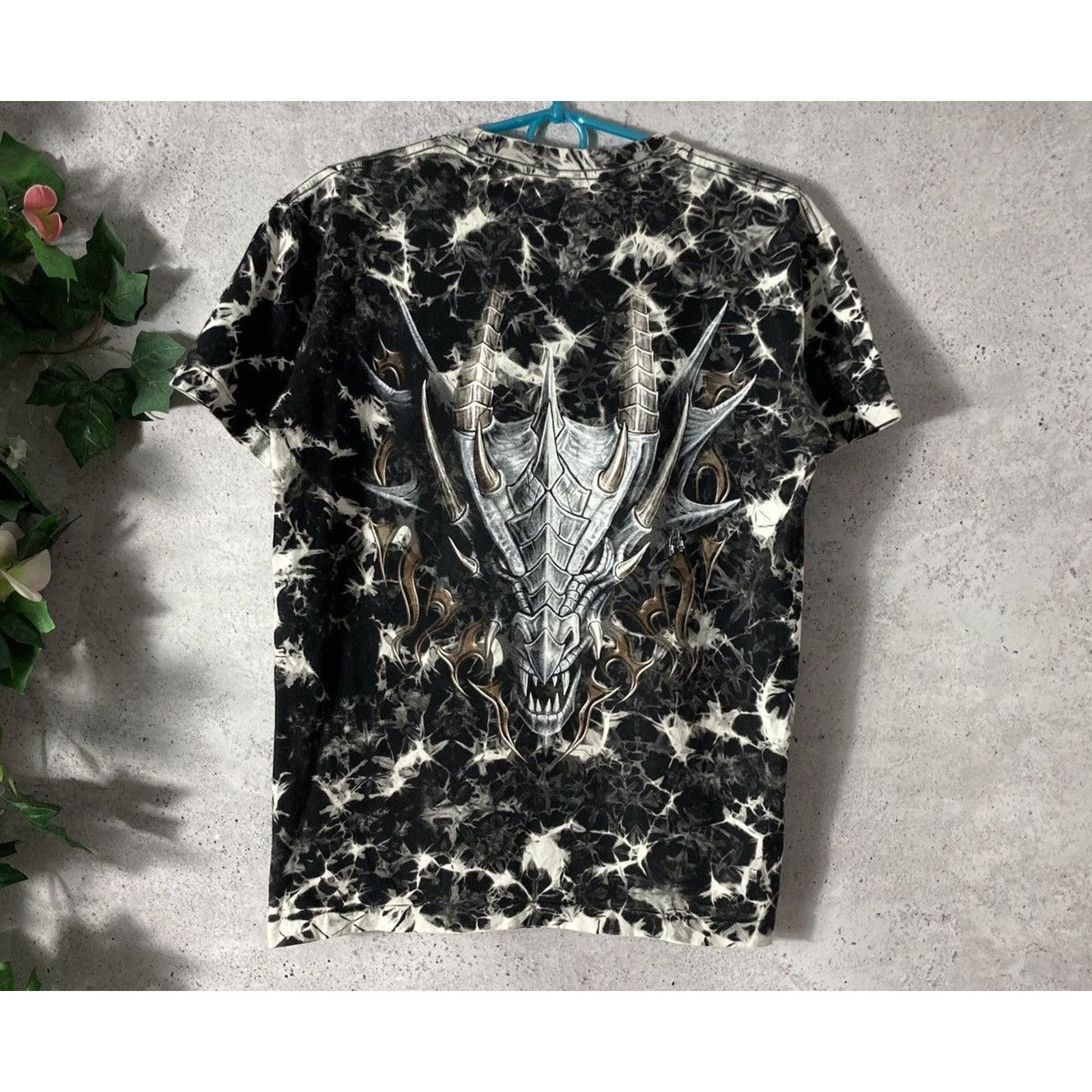 Japanese Brand × Vintage Vintage Full Print Dragon Tee Wild 90s T-Shirt Retro Size US M / EU 48-50 / 2 - 1 Thumbnail