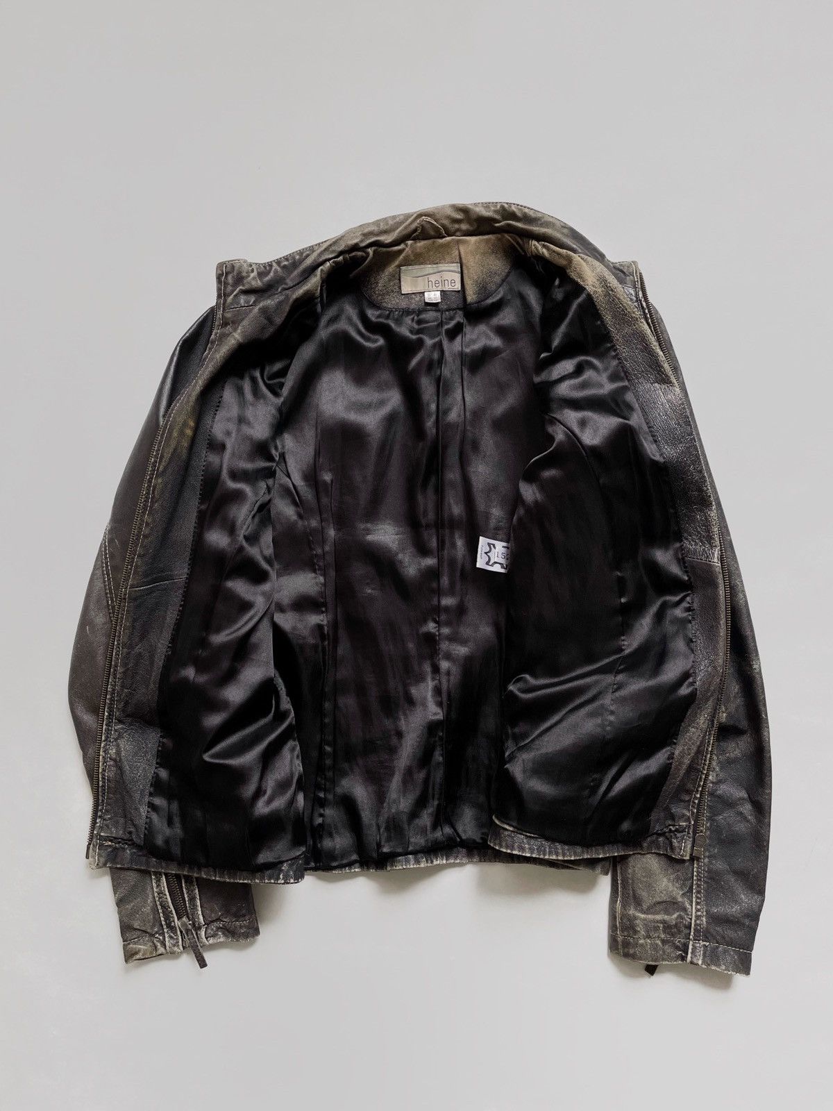 Other Vintage Heine avant-grade leather jacket Y2K Japanese style Size L / US 10 / IT 46 - 9 Thumbnail