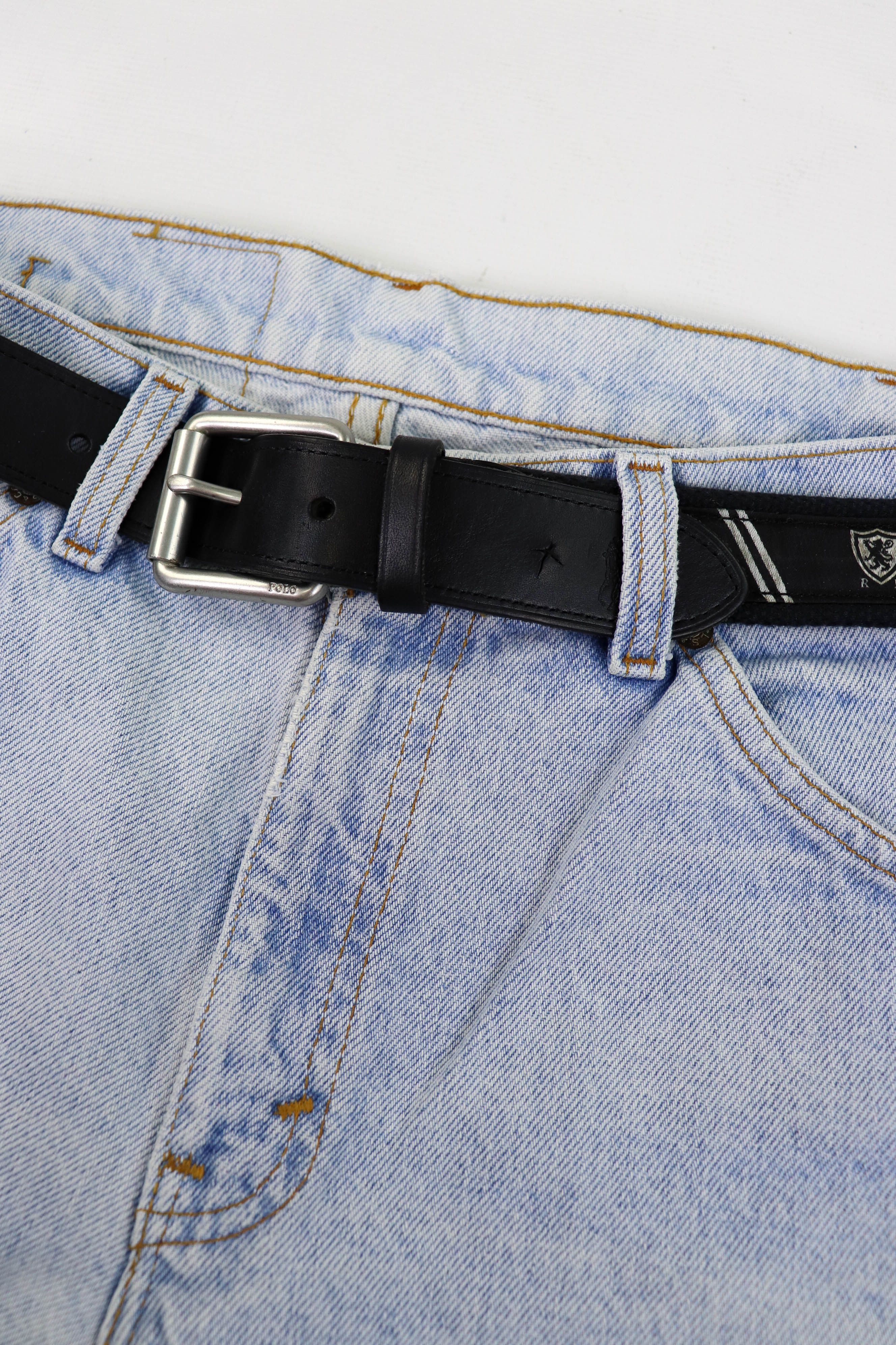 Polo Ralph Lauren POLO Ralph Lauren Women's Black Canvas/Leather Belt Size ONE SIZE - 7 Thumbnail