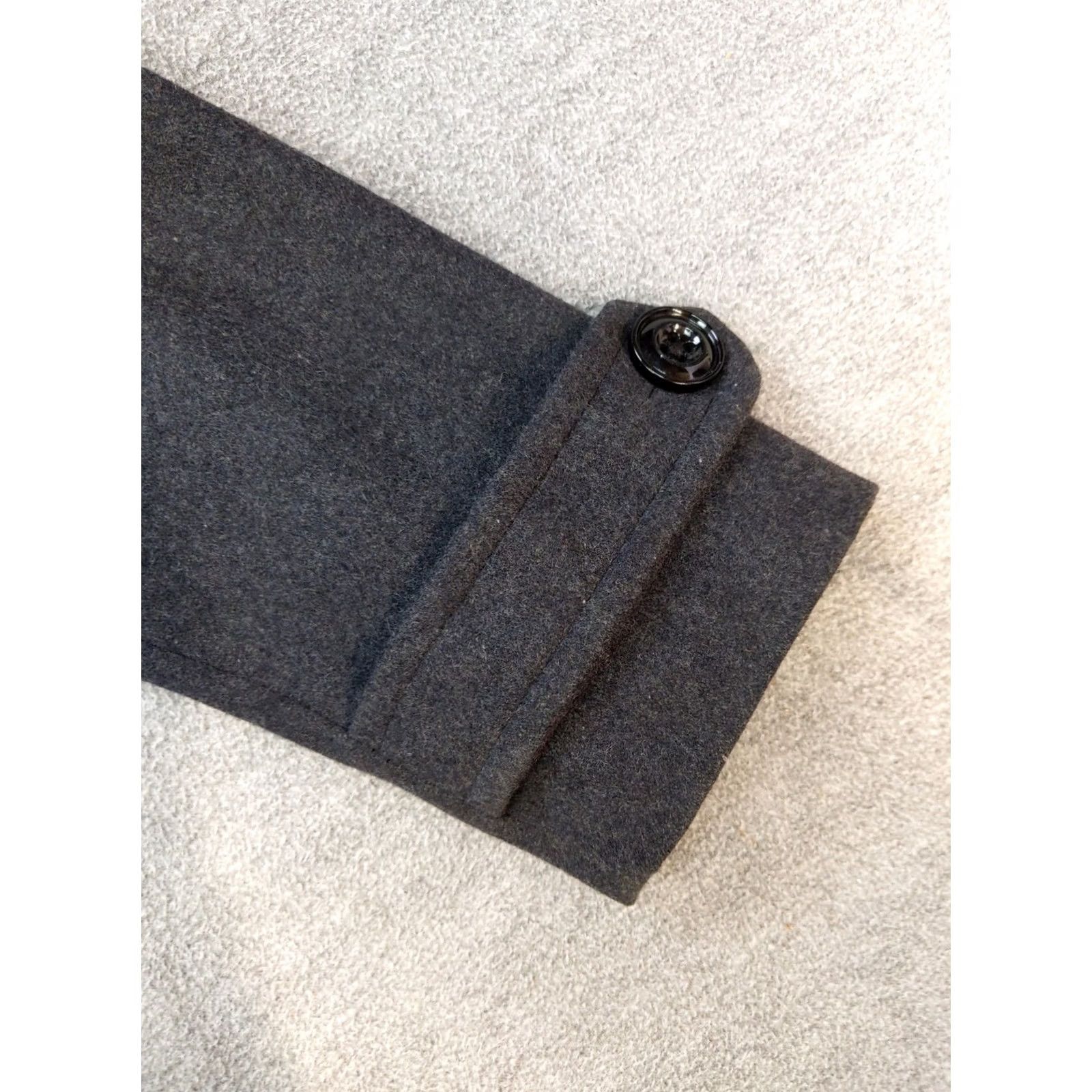 Anne Klein Anne Klein Coat Womens Medium Wool Blend Peacoat Button Front Winter Warm Melton Size M / US 6-8 / IT 42-44 - 2 Thumbnail