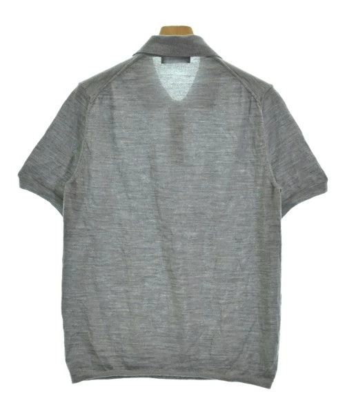 Comme des Garcons Homme Deux Knitwear Short Sleeve Plain Half Button Gray Size US S / EU 44-46 / 1 - 2 Thumbnail