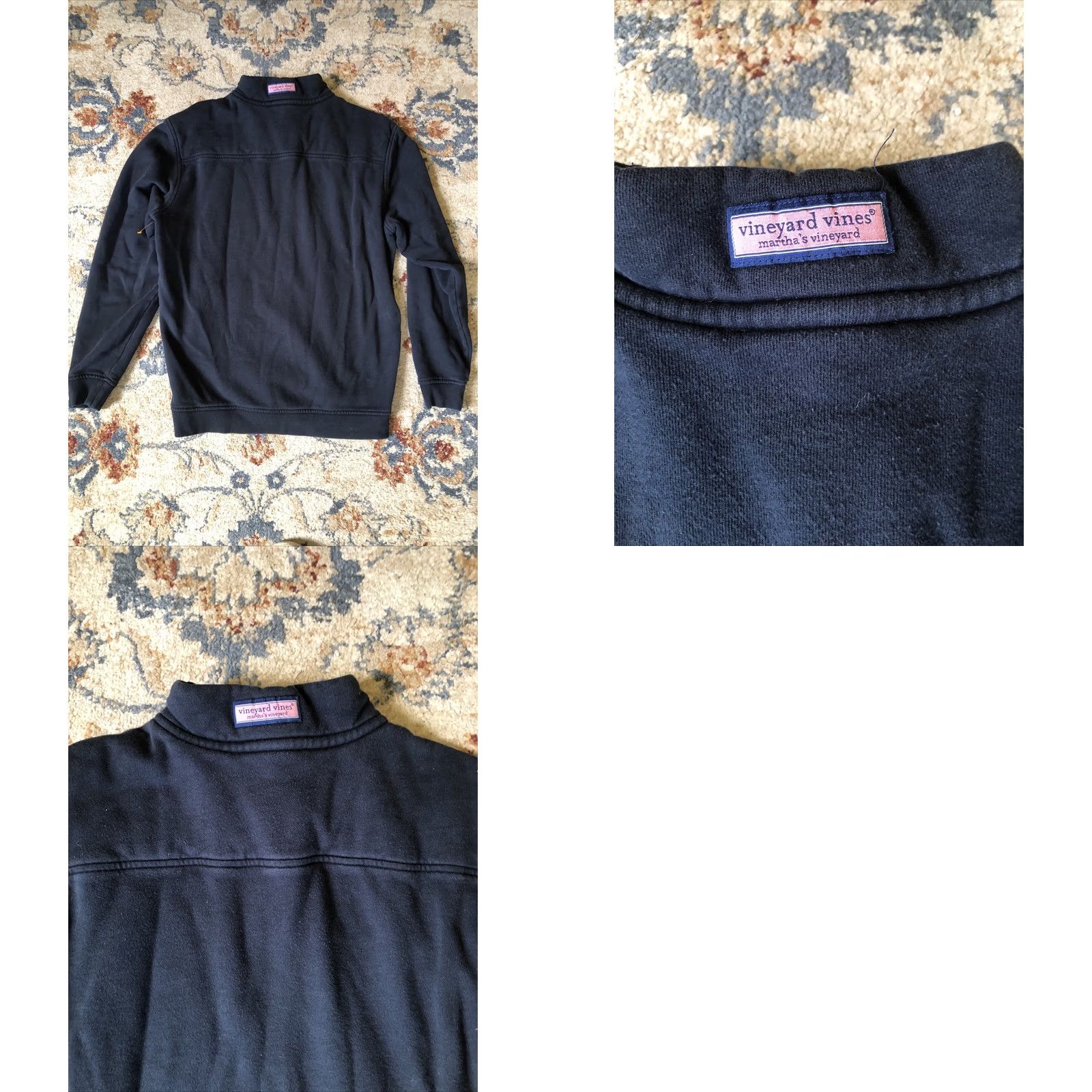 Vineyard Vines Vineyard Vines Sweater Vest 1/4 Zip Navy Men’s Size S Golf Shirt/Vest Size US S / EU 44-46 / 1 - 8 Thumbnail