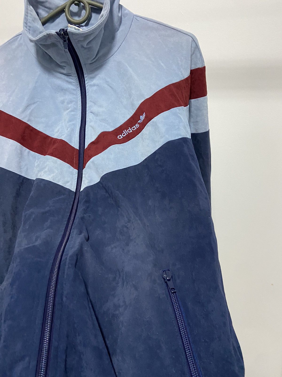 Adidas × Vintage Adidas west Germany zip sweatshirt velour vintage logo 90s Size US S / EU 44-46 / 1 - 7 Thumbnail