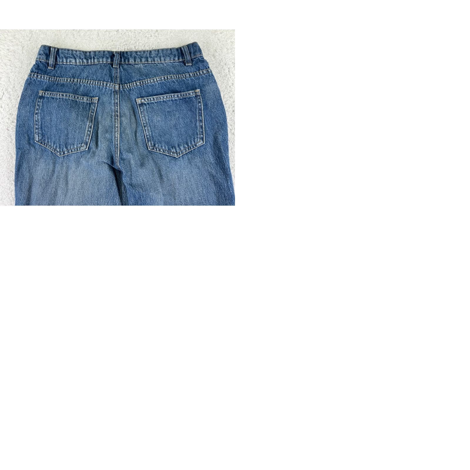Venus Venus Jeans Womens 8 Blue Denim Flared Distressed Split Hem 28x32 Cotton Modern Womens Jeans Size 30" / US 8 / IT 44 - 10 Thumbnail