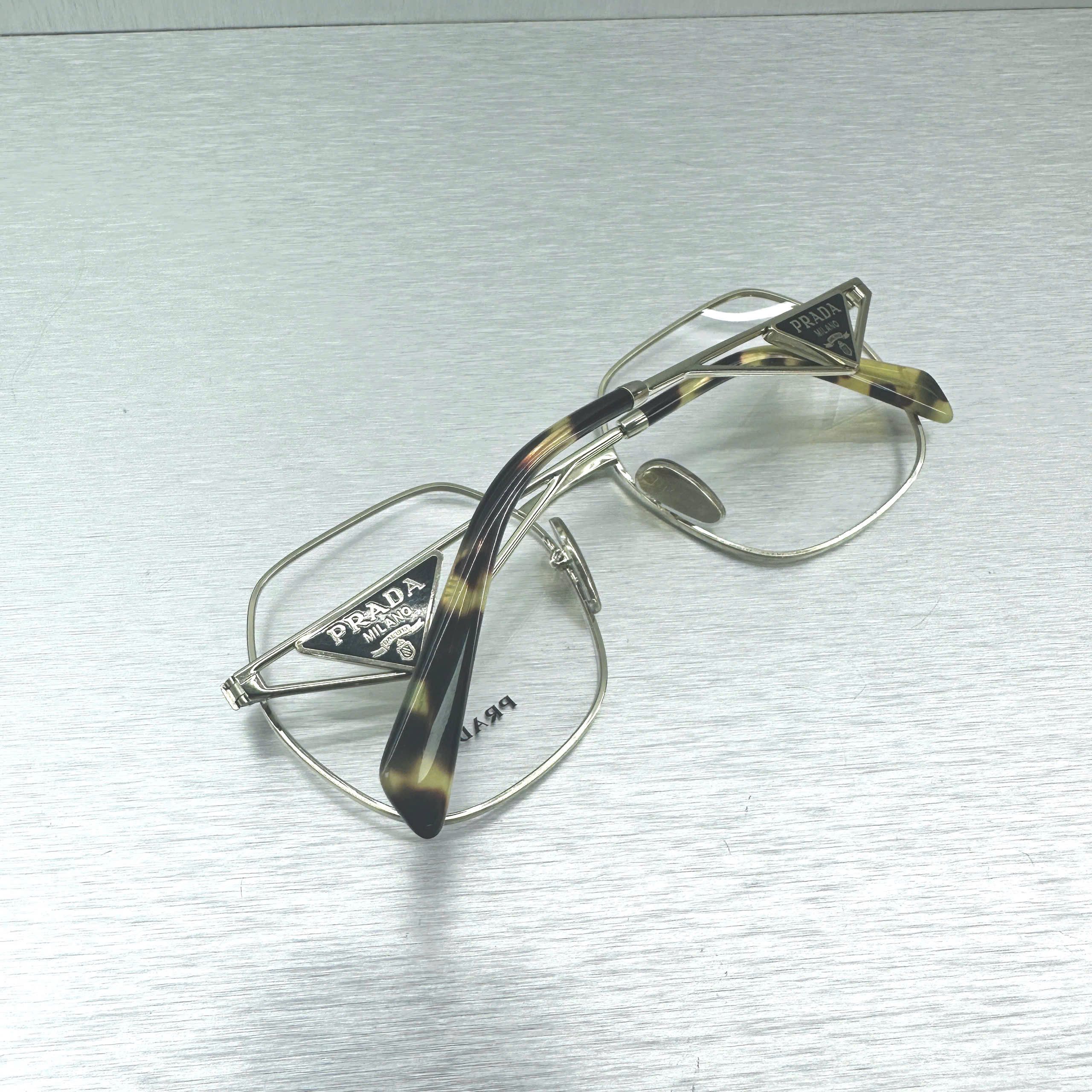 Prada PRADA 59ZV_ZVN1O1 Glasses PALE GOLD Size ONE SIZE - 2 Thumbnail