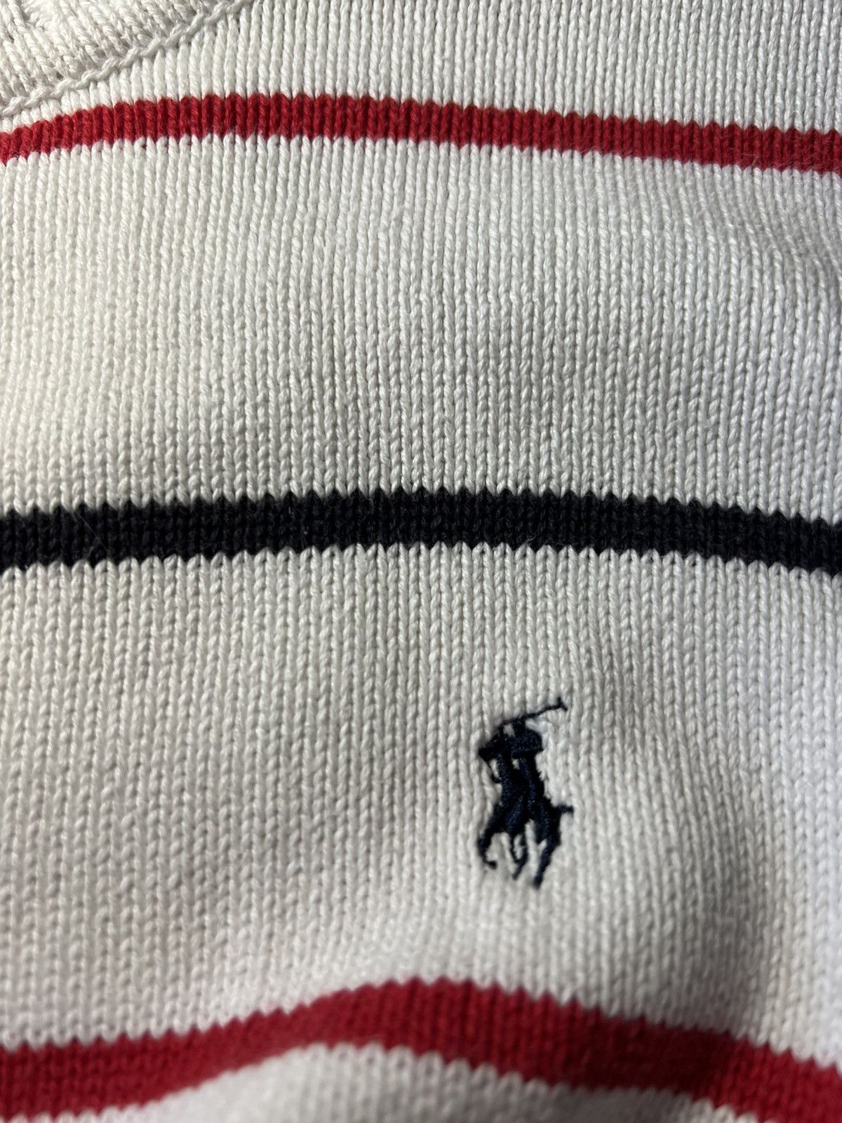 Polo Ralph Lauren Ralph Lauren Polo Sweater Men’s Size L Red & Navy Stripes Size US L / EU 52-54 / 3 - 6 Thumbnail