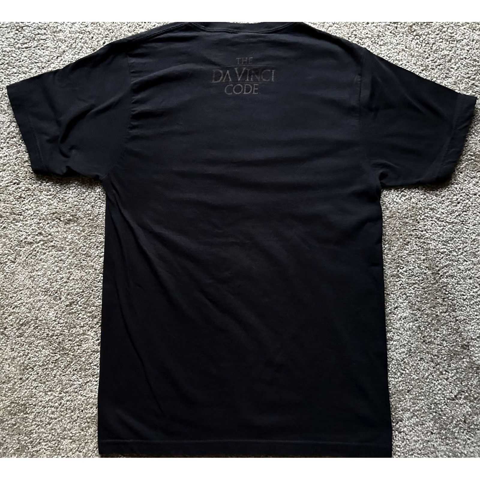 Vintage VINTAGE Da Vinci Code Movie Promo T Shirt Women’s M Black Short Sleeve Cotton Casual Sleeve Shirt Womens Movie Mens? Size M / US 6-8 / IT 42-44 - 2 Thumbnail
