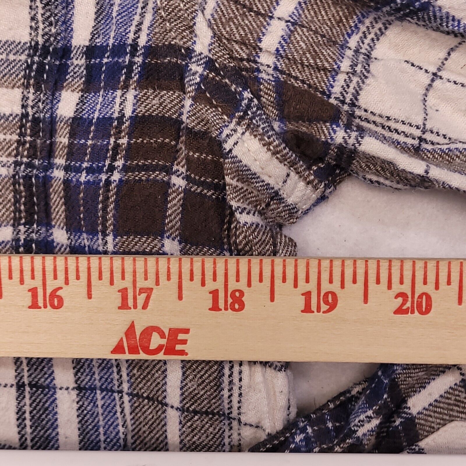 Sonoma Sonoma Madras Flannel Button Up Shirt Mens Size M Brown Blue Size US M / EU 48-50 / 2 - 9 Thumbnail