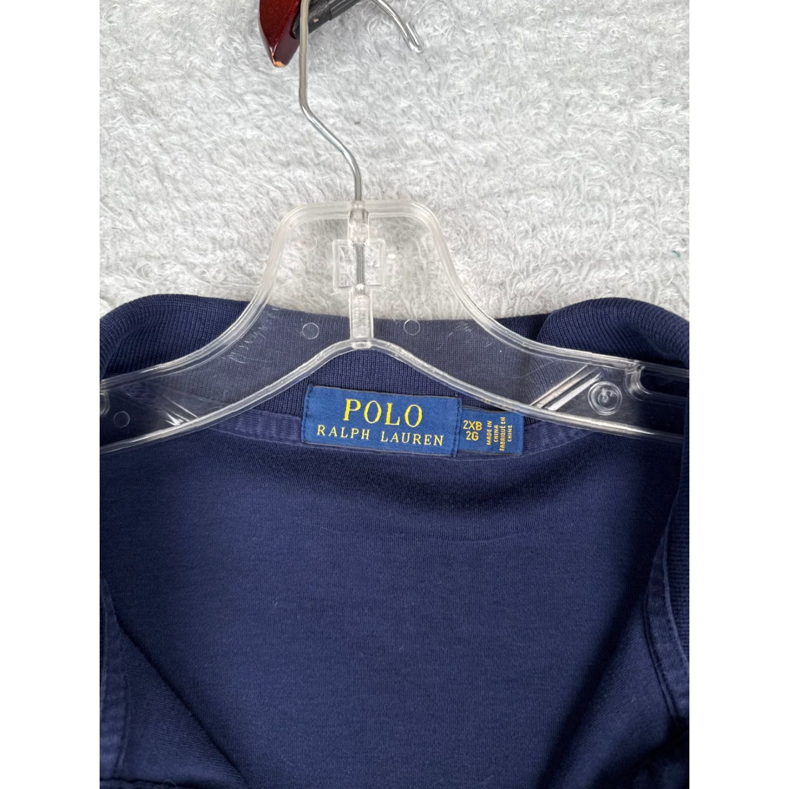 Polo Ralph Lauren Polo Ralph Lauren Shirt Adult 2XB Blue 100% Cotton Jersey Short Sleeve Mens Size US XXL / EU 58 / 5 - 7 Thumbnail