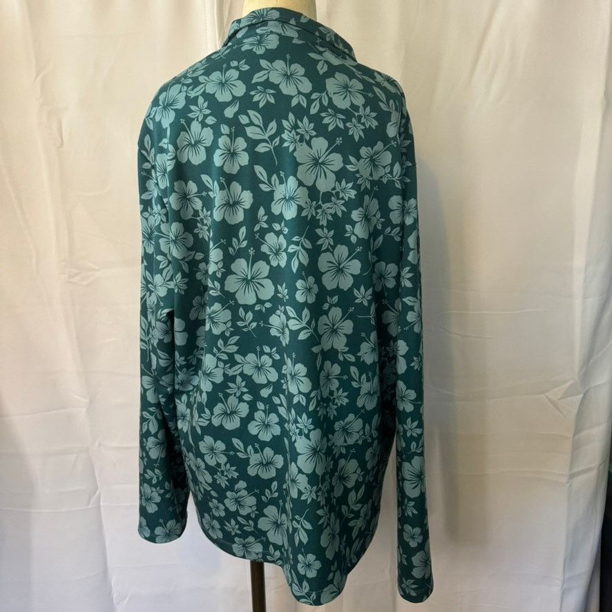Boathouse Boathouse USA 2XL Floral 1/4 Zip Pullover Long Sleeve Shirt Size US XXL / EU 58 / 5 - 2 Thumbnail