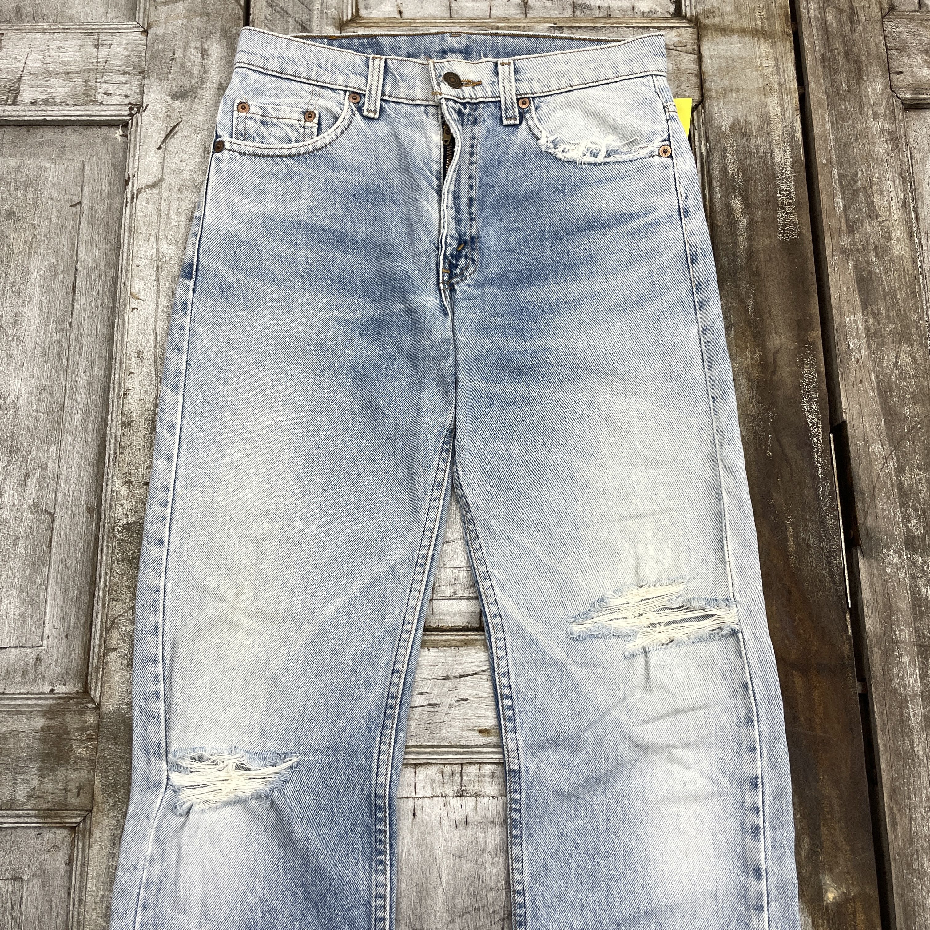 Levi's Vintage Levi's 505 Blue Light Wash Distressed Jeans-WC312 Size US 29 - 4 Thumbnail