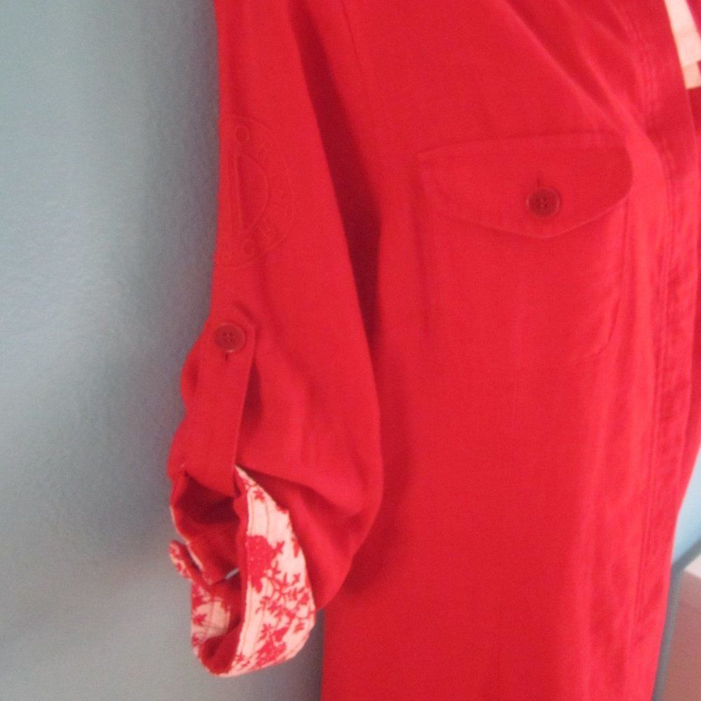 Other D. Sport Red Linen Dress Size 10 US Size M / US 6-8 / IT 42-44 - 12 Thumbnail