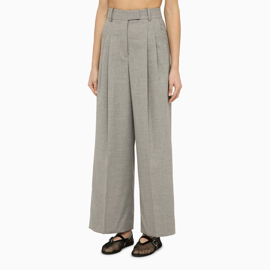 By Malene Birger o1d2blof0824 Cymbaria Wide Trousers in Grey Size 30" / US 8 / IT 44 - 3 Thumbnail