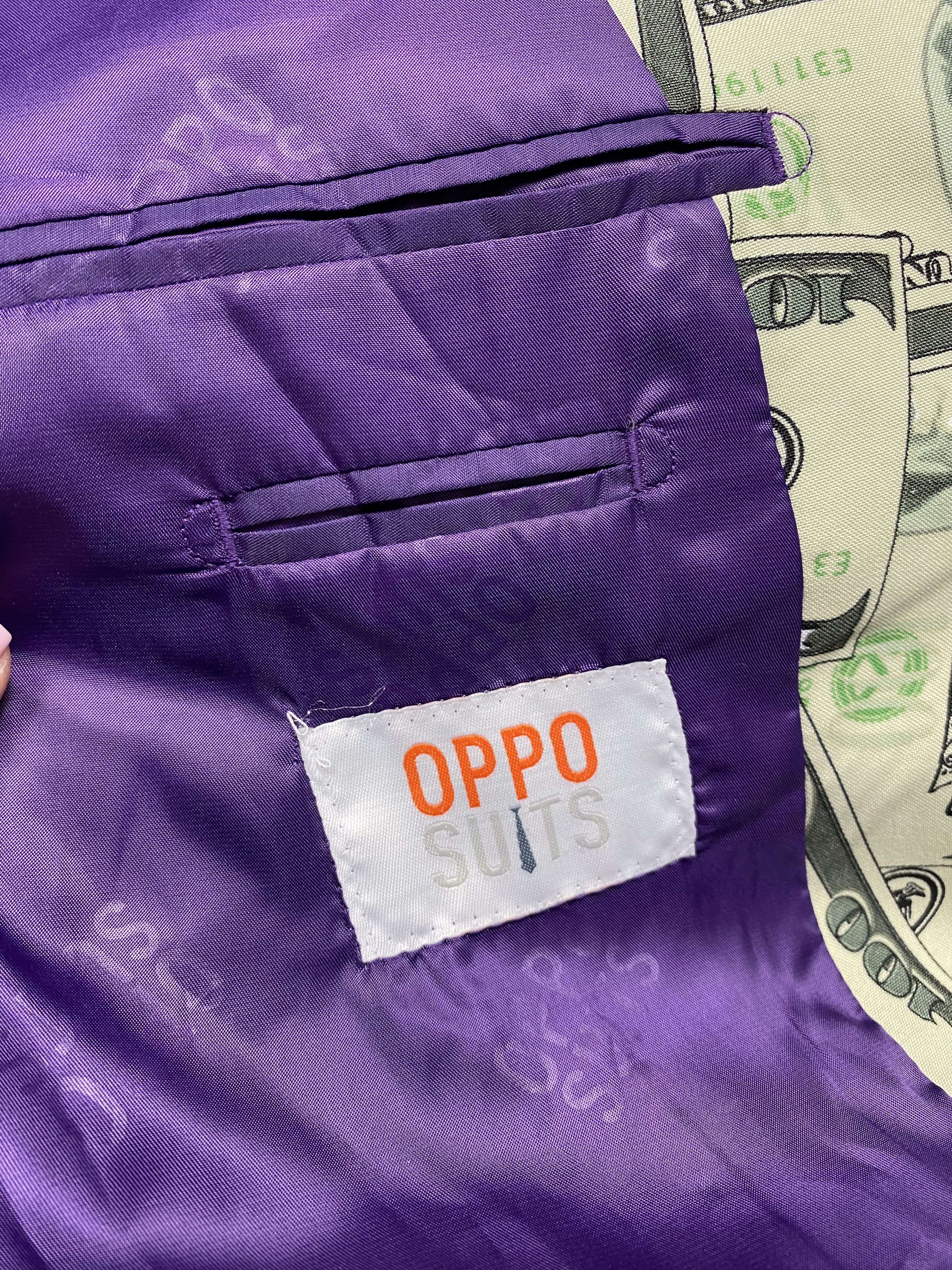 Other Oppo Suits Vintage $100 Franklin Graphics Blazer + Pants Size 48R - 6 Thumbnail