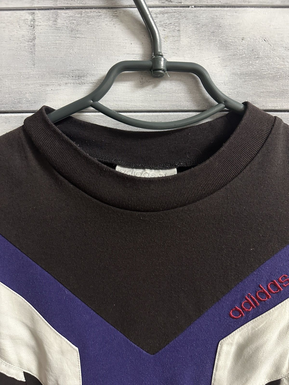Adidas Rare Vintage 80s 90s Adidas Geometric Colorblock T-Shirt Size US M / EU 48-50 / 2 - 8 Thumbnail