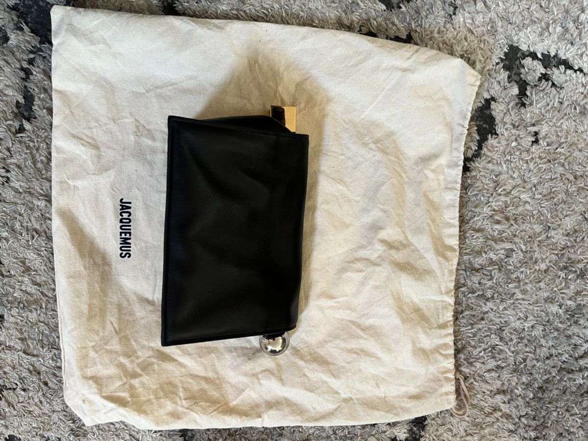 Jacquemus Jacquemus Black Les Classiques “The Rond Carre” Clutch Size ONE SIZE - 4 Thumbnail