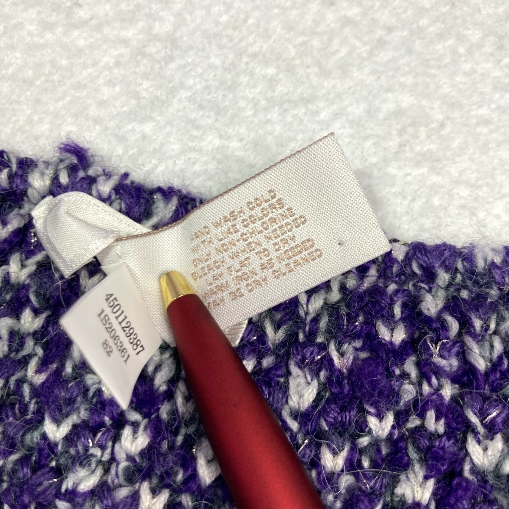 Vintage Chico’s Women's Purple Wool Alpaca Blend Knit Sweater Open-Knit Size 0 Hook Loop Closure Pullover Casual Knitwear Mens? Wait. Size XS / US 0-2 / IT 36-38 - 5 Thumbnail
