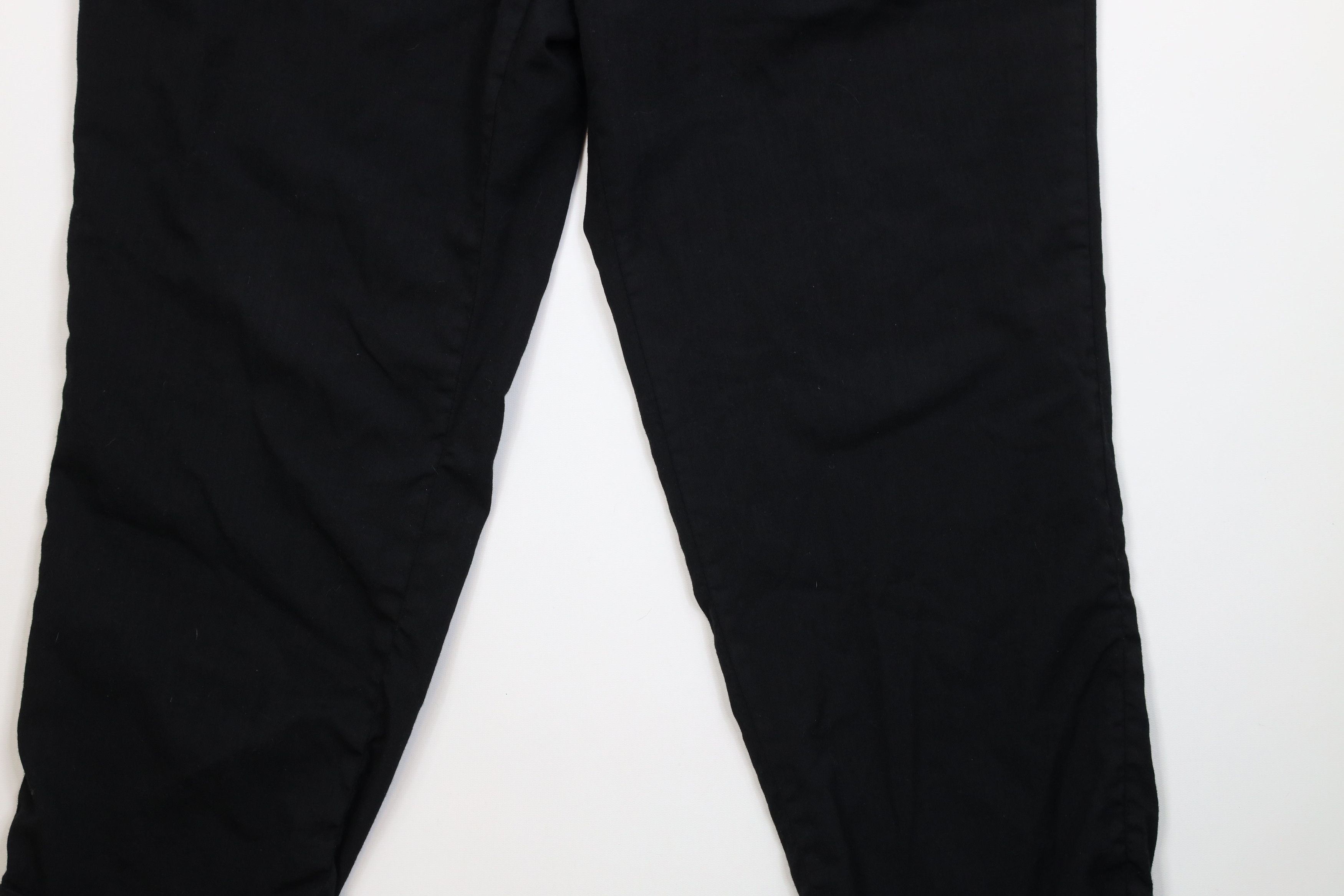 Chaps Vintage 90s Y2K Chaps Wool Knit Wide Leg Chino Pants Black Size US 38 / EU 54 - 4 Thumbnail