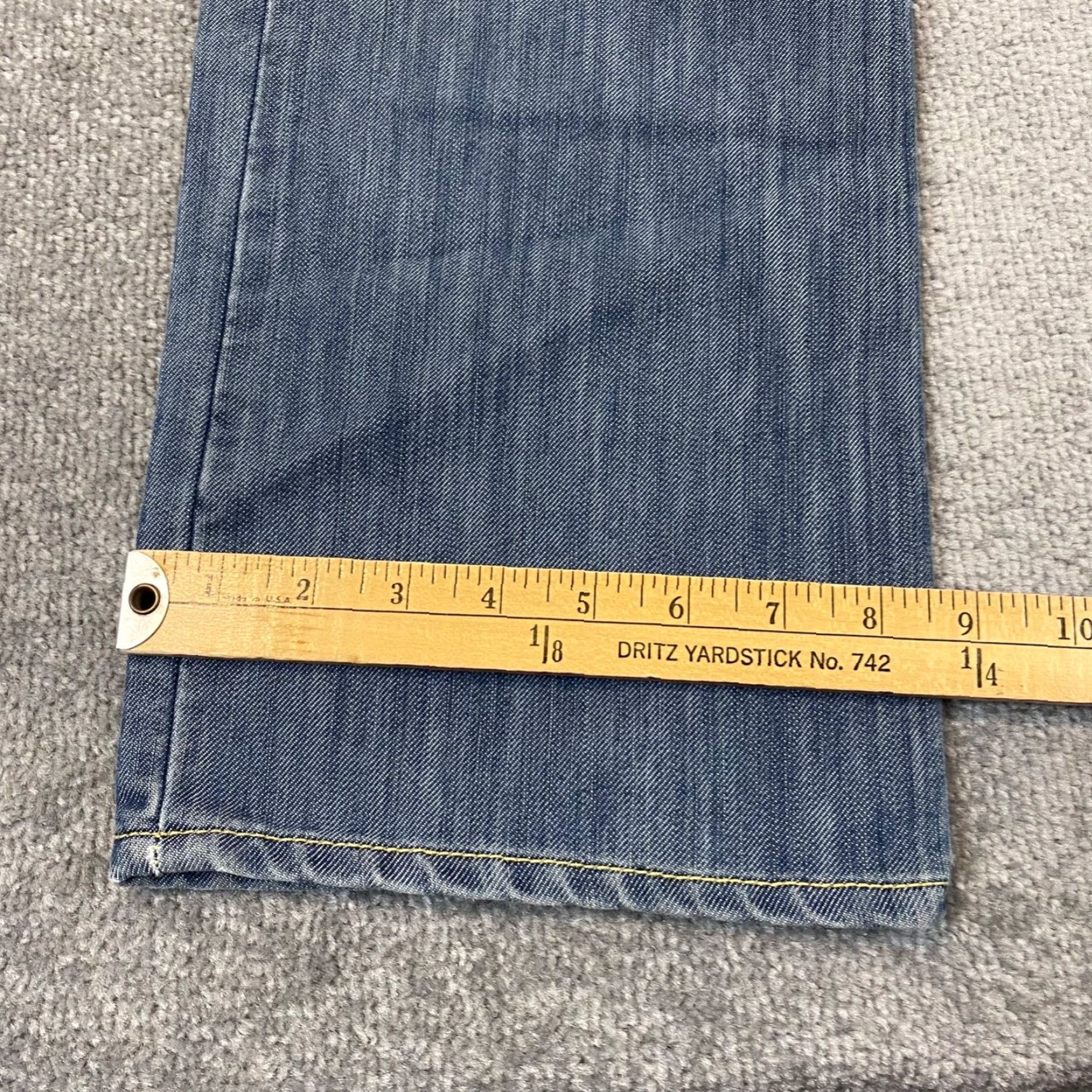 Levi's LEVI STRAUSS 514 Jeans Mens 32x32 Slim Straight Blue Light Wash Denim Pants Size US 32 / EU 48 - 5 Thumbnail
