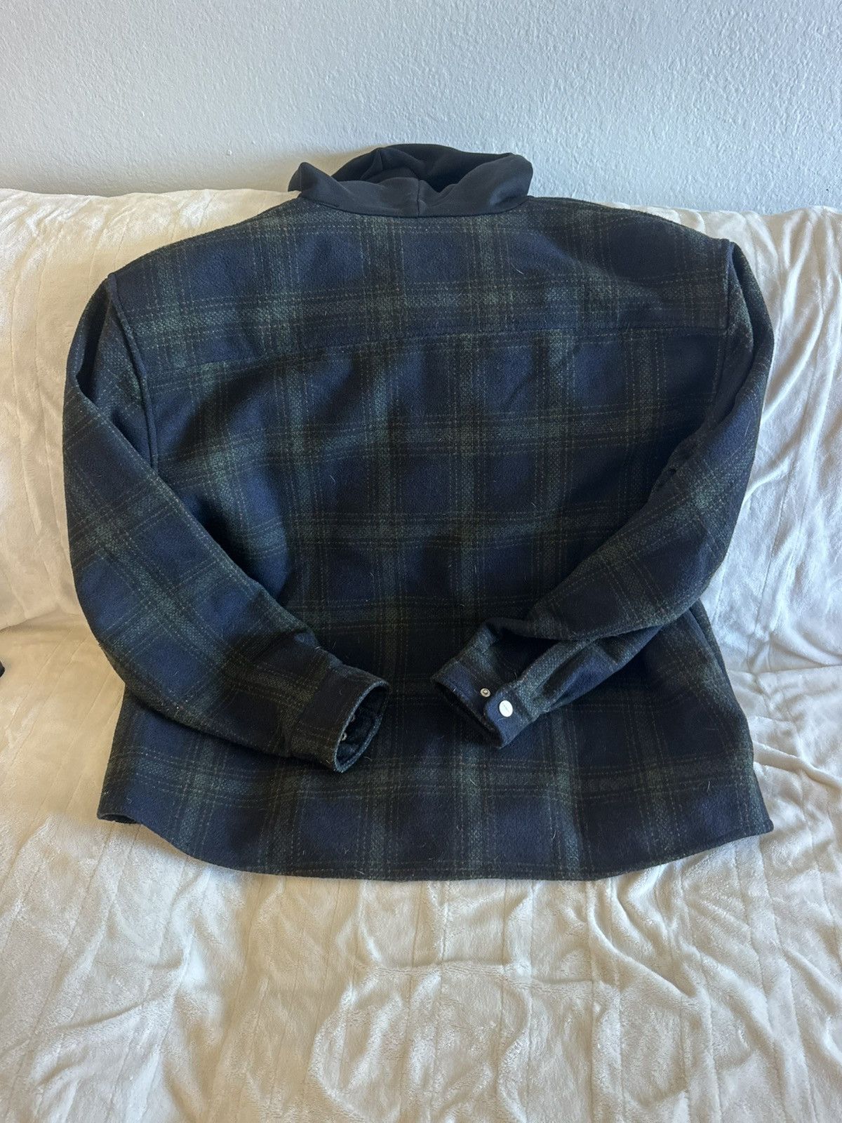 Other Club Paradise Streetwear Flannel Blue Grey Black Jacket Size US XL / EU 56 / 4 - 13 Thumbnail