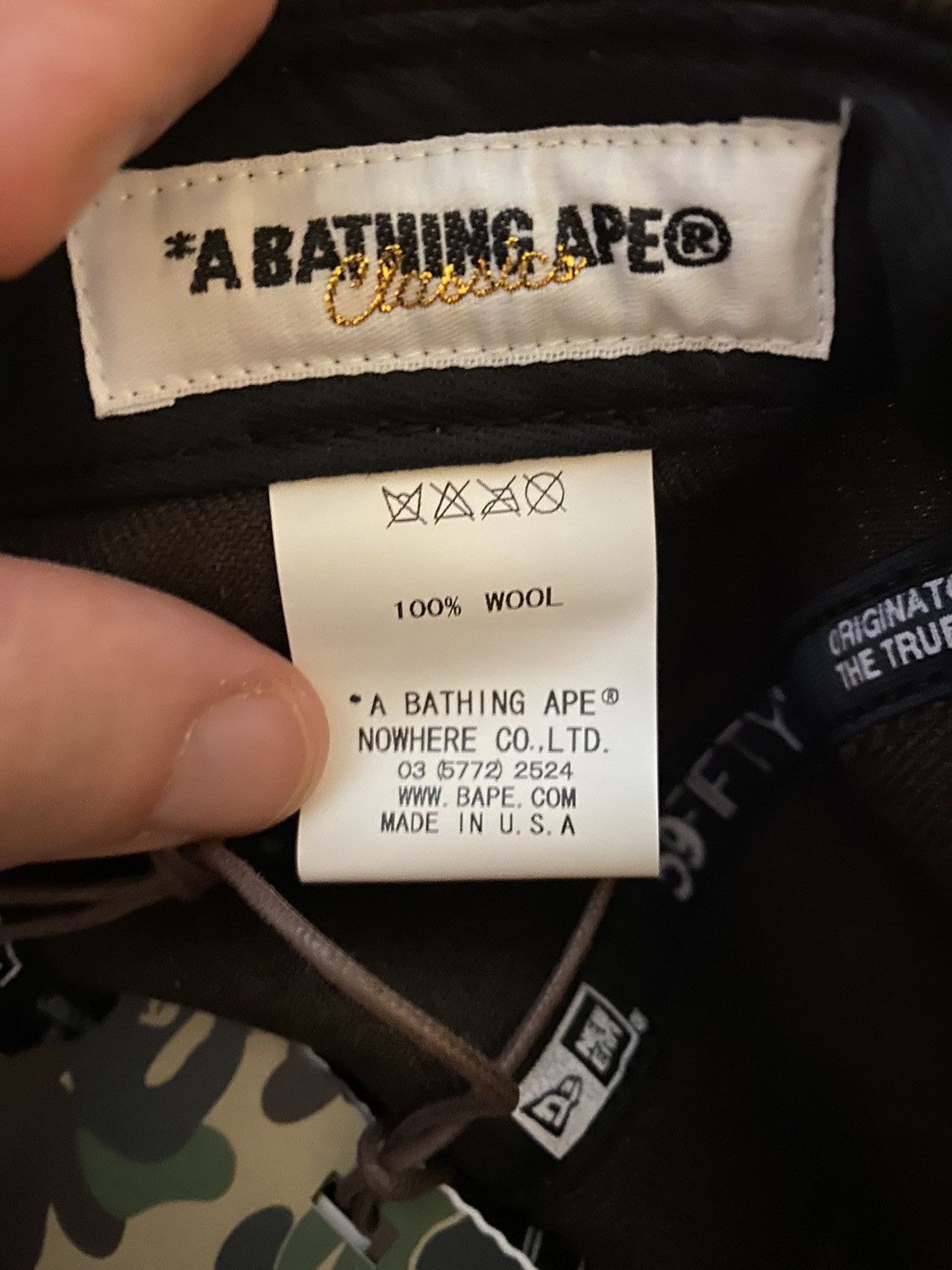 Bape DS BAPE NE FITTED (KANYE) - 7 3/4 - 20+ YEARS OLD W/ TAGS Size ONE SIZE - 6 Thumbnail