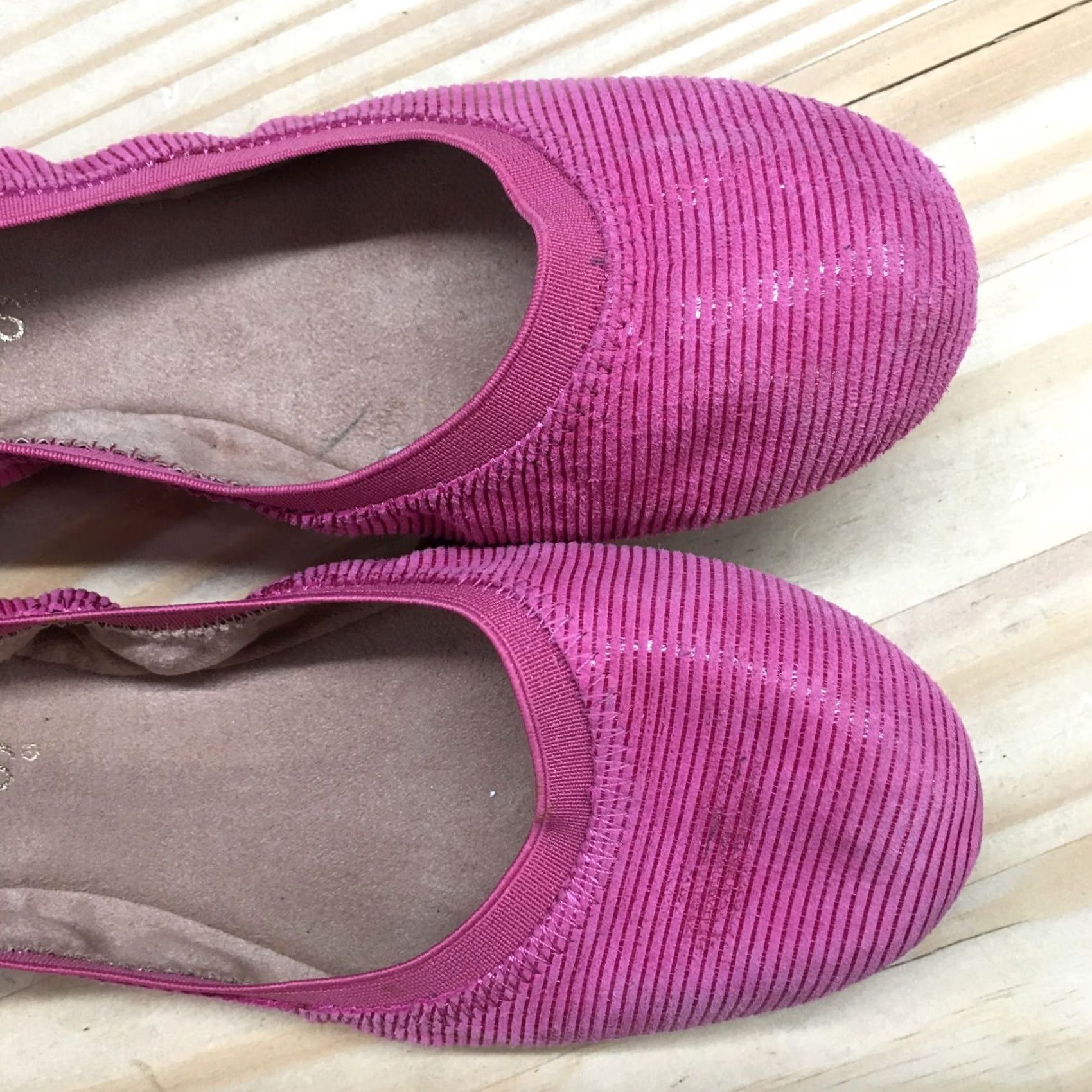 Vintage Aerosoles Ballet Flats Womens 6.5M Pink Fable Round Toe Casual Comfort Suede Size US 7 / IT 37 - 6 Thumbnail
