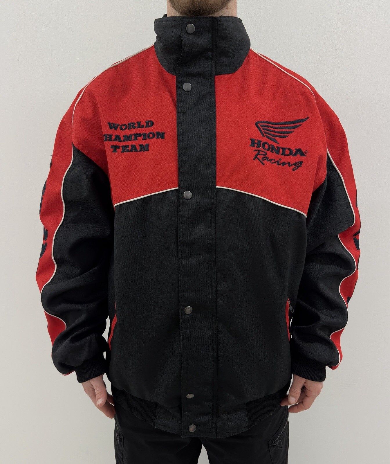 VINTAGE 1990s JACKET HONDA COMPETITION WORLD CHAMPION MENS