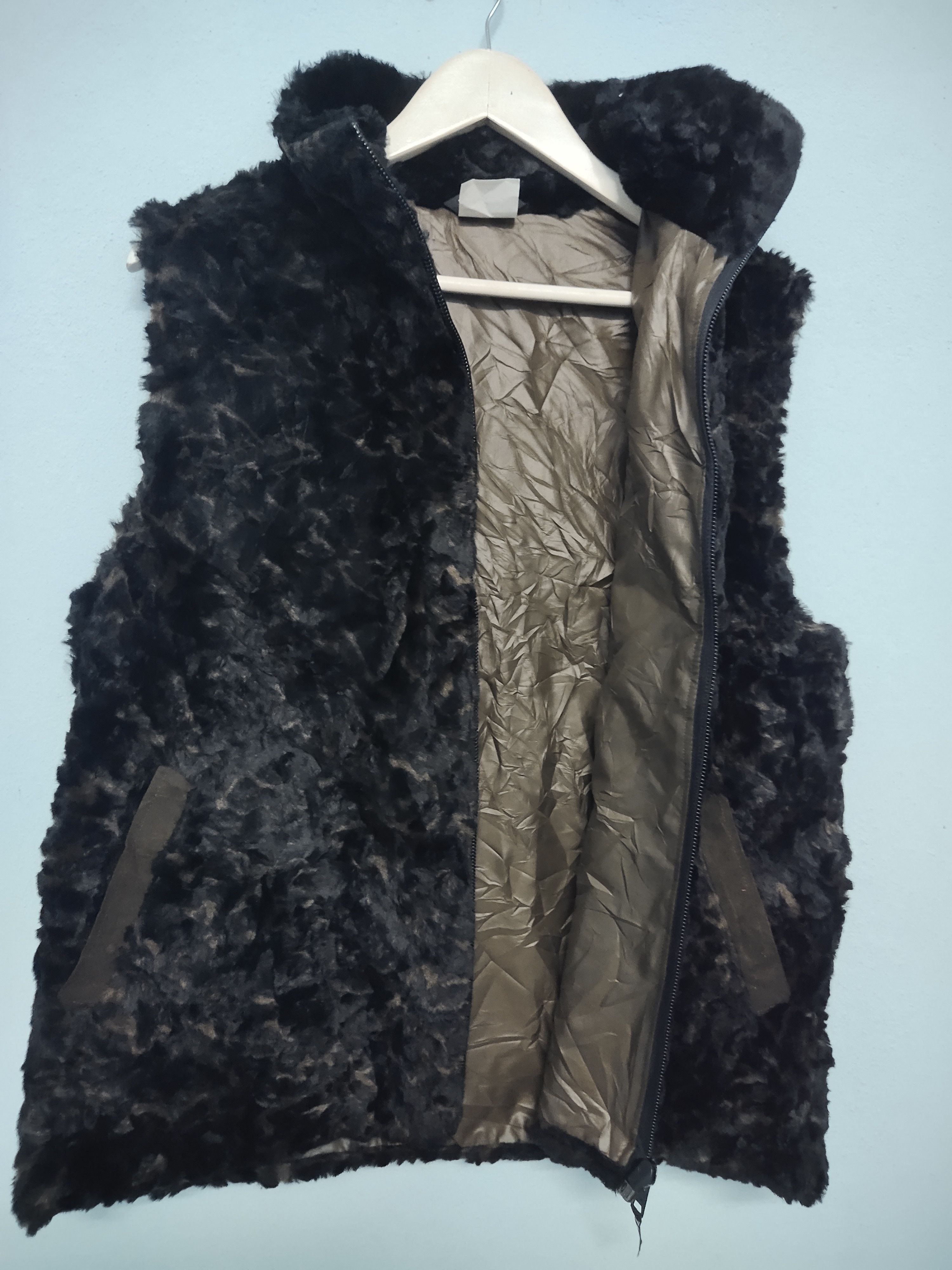 Other Vintage Nanuk Fur Modacylic Polar Bear Print Vest Size M / US 6-8 / IT 42-44 - 2 Thumbnail