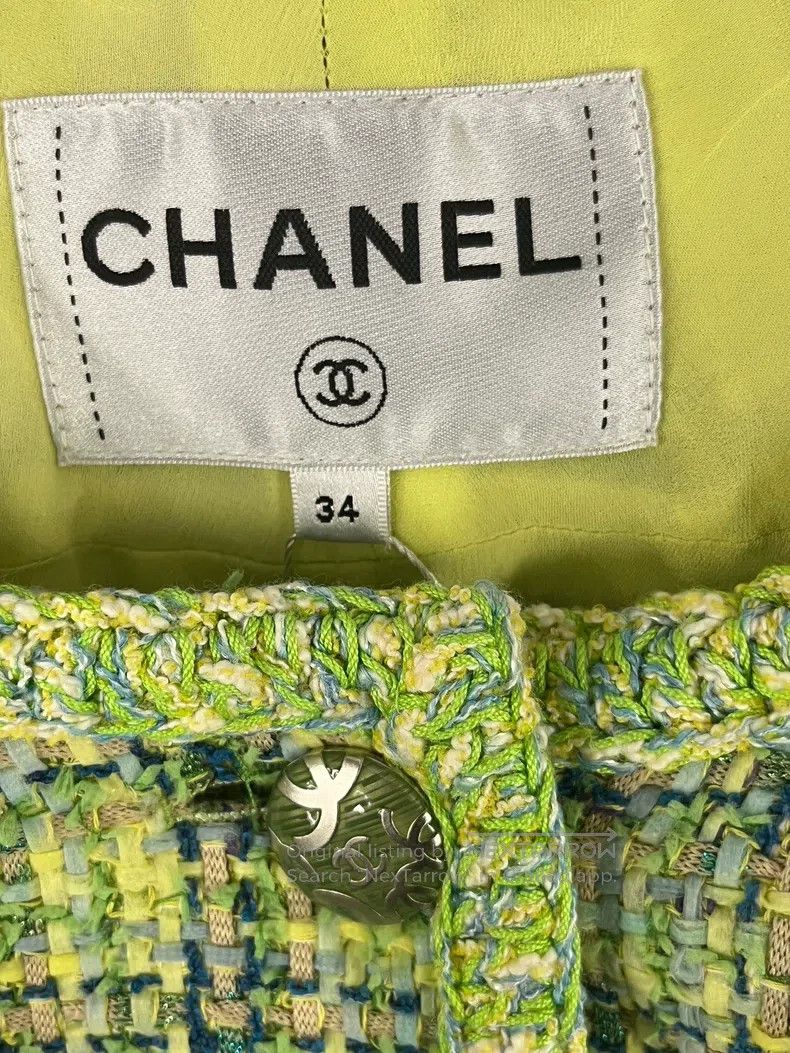 Chanel Chanel Spring grass green coat Size XXS / US 00 / IT 34 - 4 Thumbnail