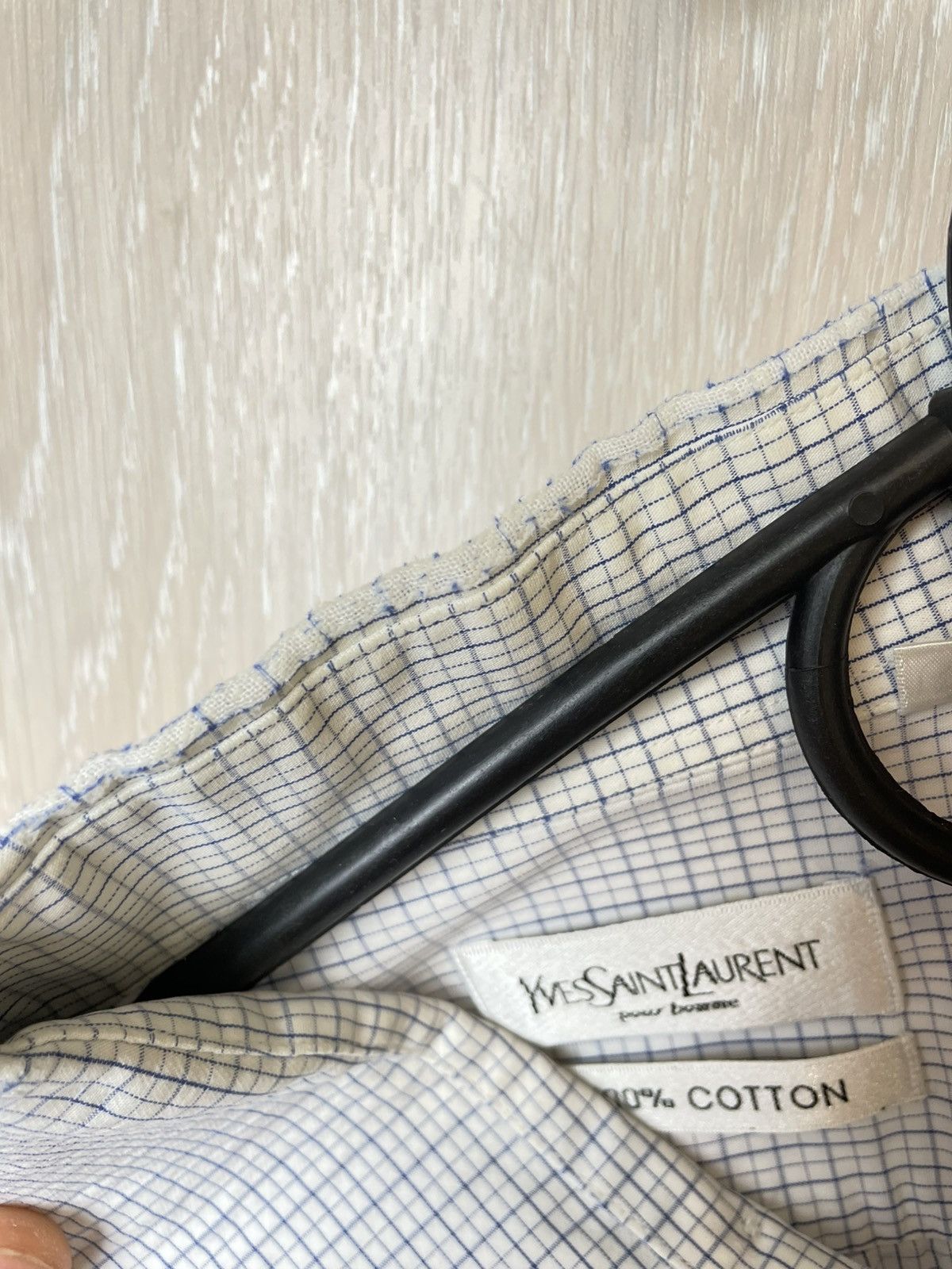 Yves Saint Laurent Vintage YSL Yves Saint Laurent Shirt Button Up Size US L / EU 52-54 / 3 - 8 Thumbnail