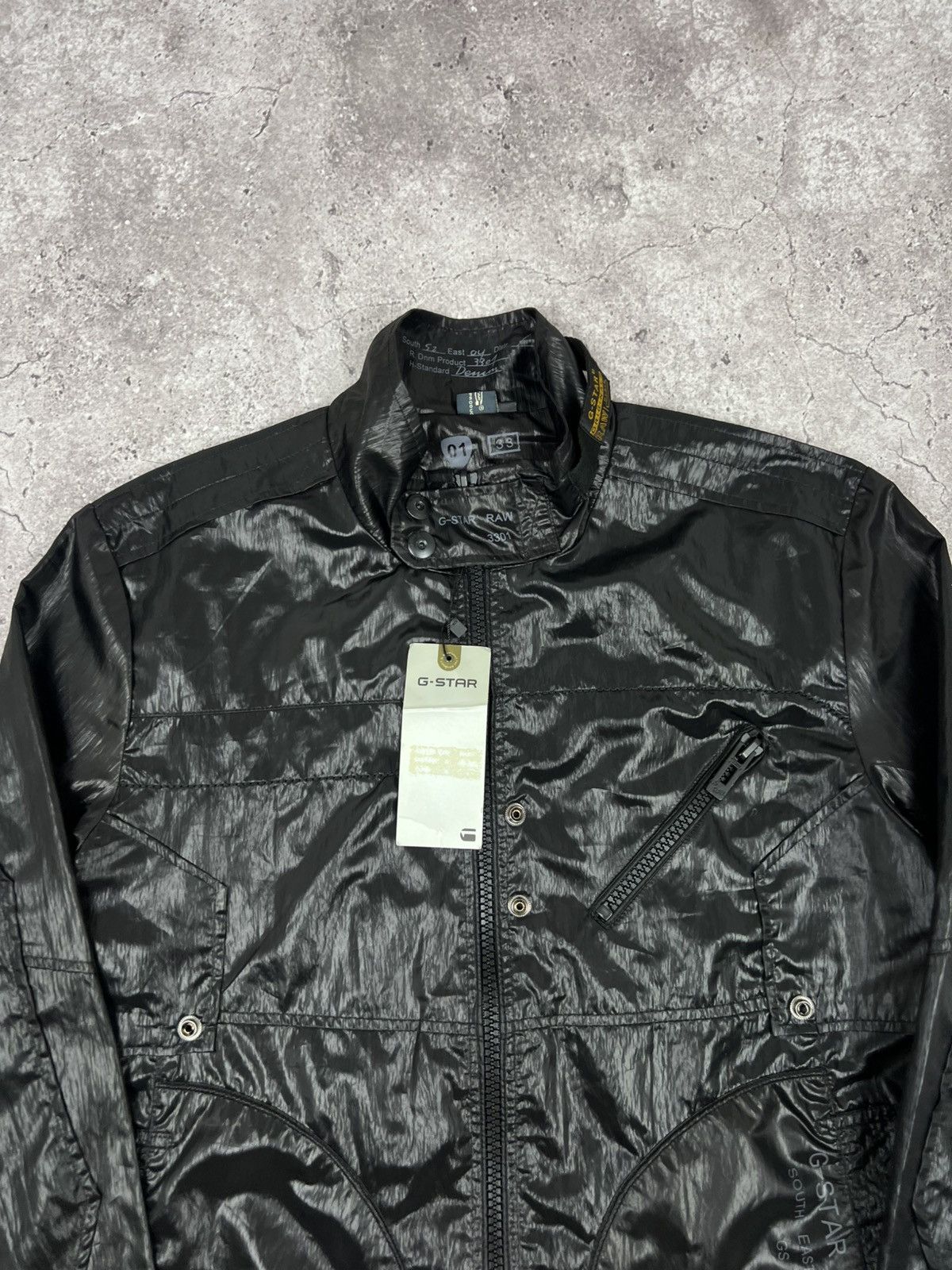G-Star NWT G-Star Nylon Biker Jacket Size US L / EU 52-54 / 3 - 4 Thumbnail