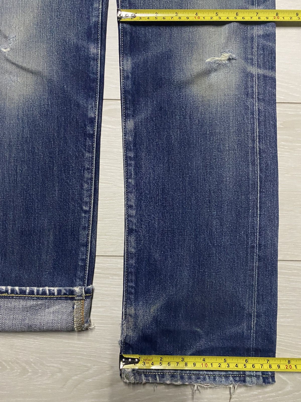 Japanese Brand Vintagw Japanese Uniqlo Selvedge Mud Wash Straight Fit Jeans Size US 28 / EU 44 - 16 Thumbnail