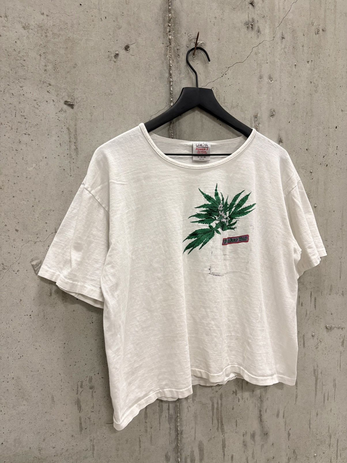 Vintage Vintage Weed Pocket Shirt Thrash Fade Distressed Grunge Boxy Size US S / EU 44-46 / 1 - 2 Thumbnail