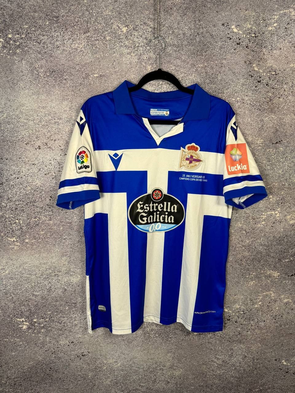 Macron × Vintage Deportivo de La Coruna 2020/21 Macron Soccer Jersey Size US L / EU 52-54 / 3 - 1 Thumbnail