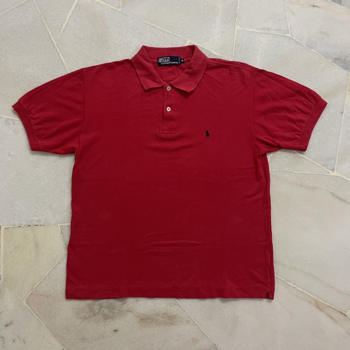 Polo Ralph Lauren Vintage Collar Polo Raplh Lauren Red Size US M / EU 48-50 / 2 - 2 Thumbnail