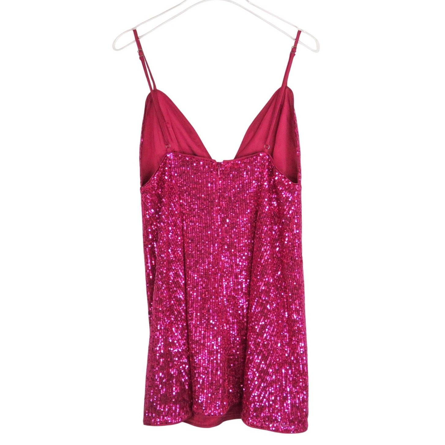 REVOLVE Revolve Majorelle Nyx Pink Sequin V-Neck Mini Dress Medium Size M / US 6-8 / IT 42-44 - 5 Thumbnail