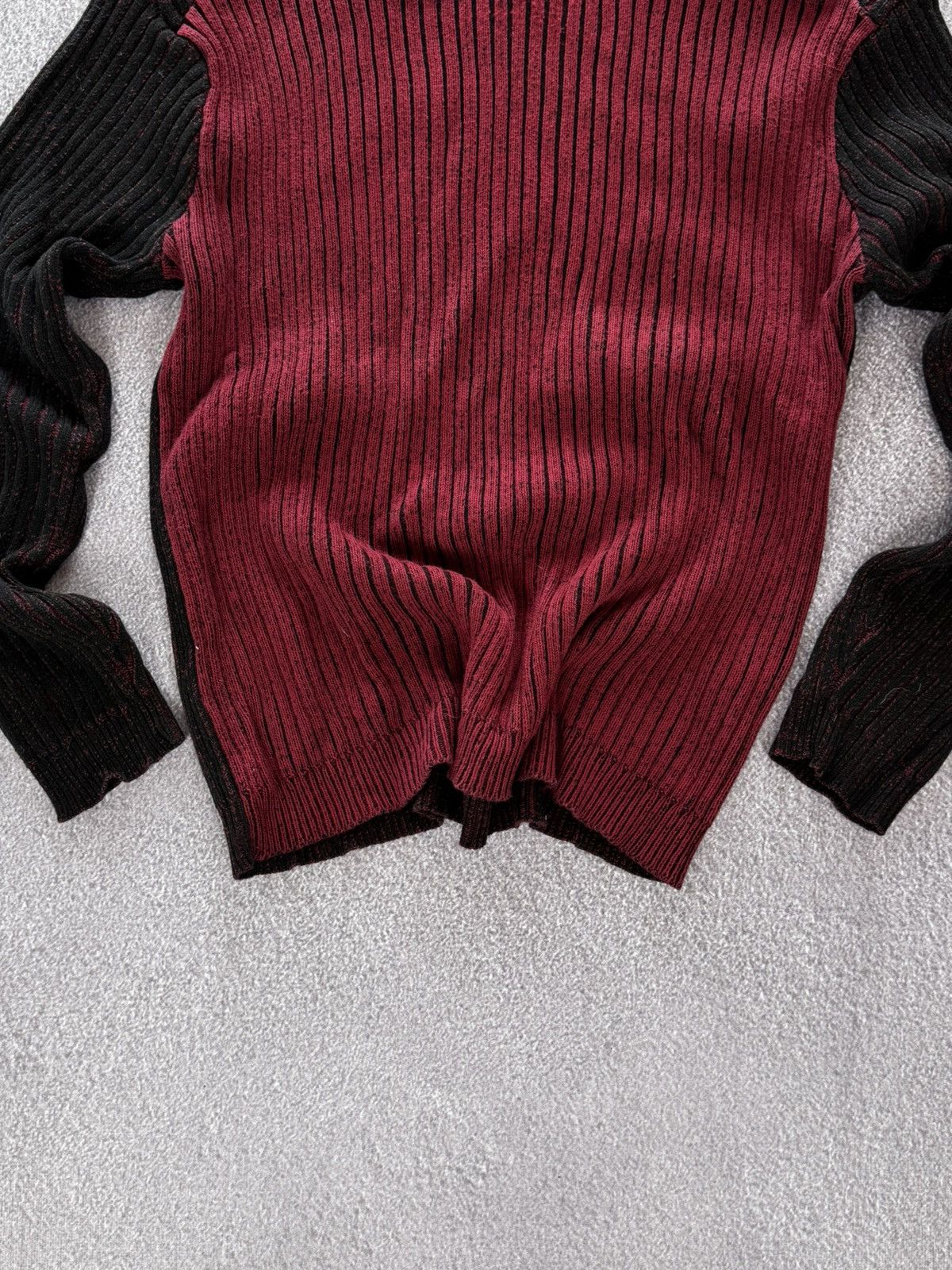 If Six Was Nine Vintage 90's Japanese Style Mens Dark Zip Ribbed Sweater Y2K Size US L / EU 52-54 / 3 - 3 Thumbnail