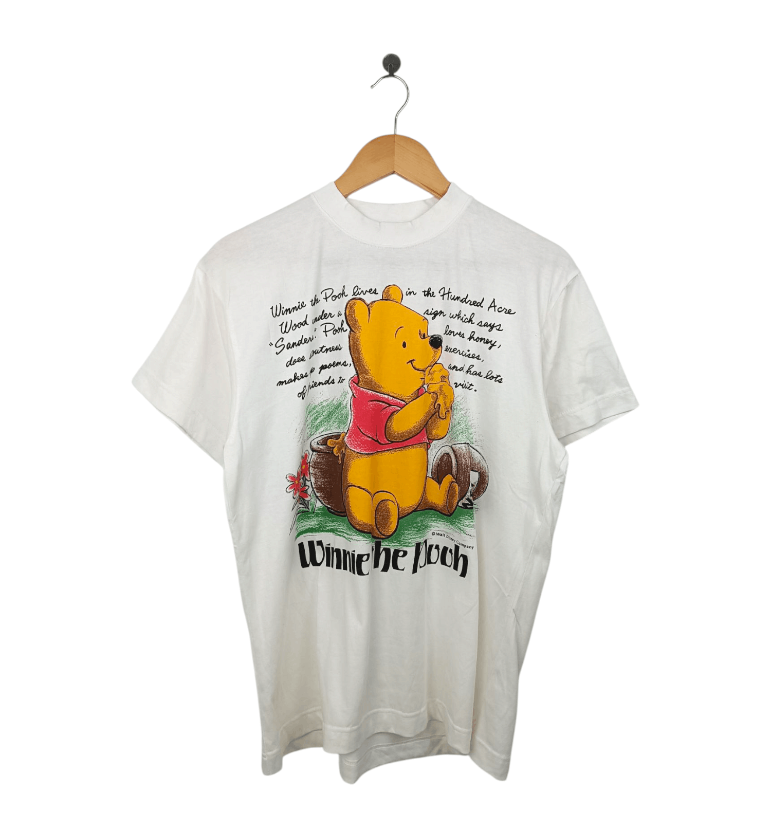 Disney VINTAGE 90'S WINNIE THE POOH STORY OVERPRINT mickey stitch Size US M / EU 48-50 / 2 - 1 Thumbnail