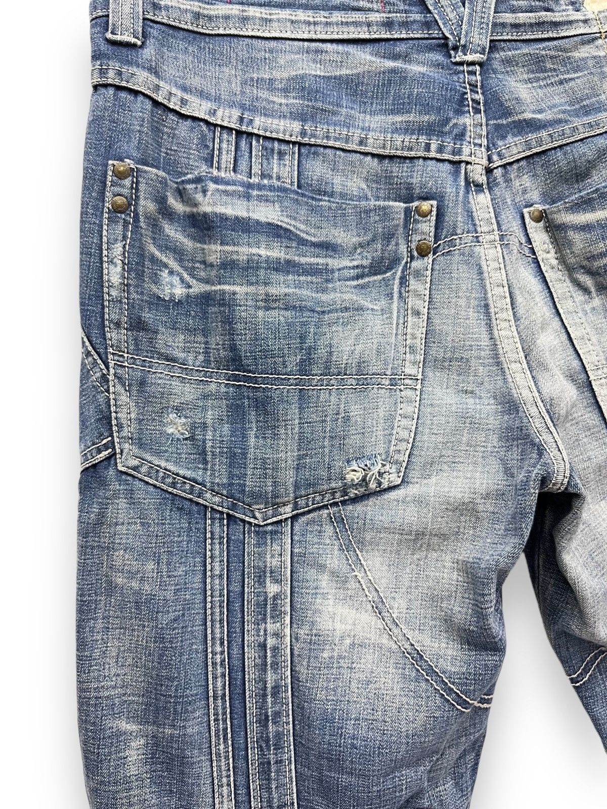 Jean FYE🔥TOUGH JEANSMITH Designer Distressed Bartack Denim Pants Size US 34 / EU 50 - 14 Thumbnail